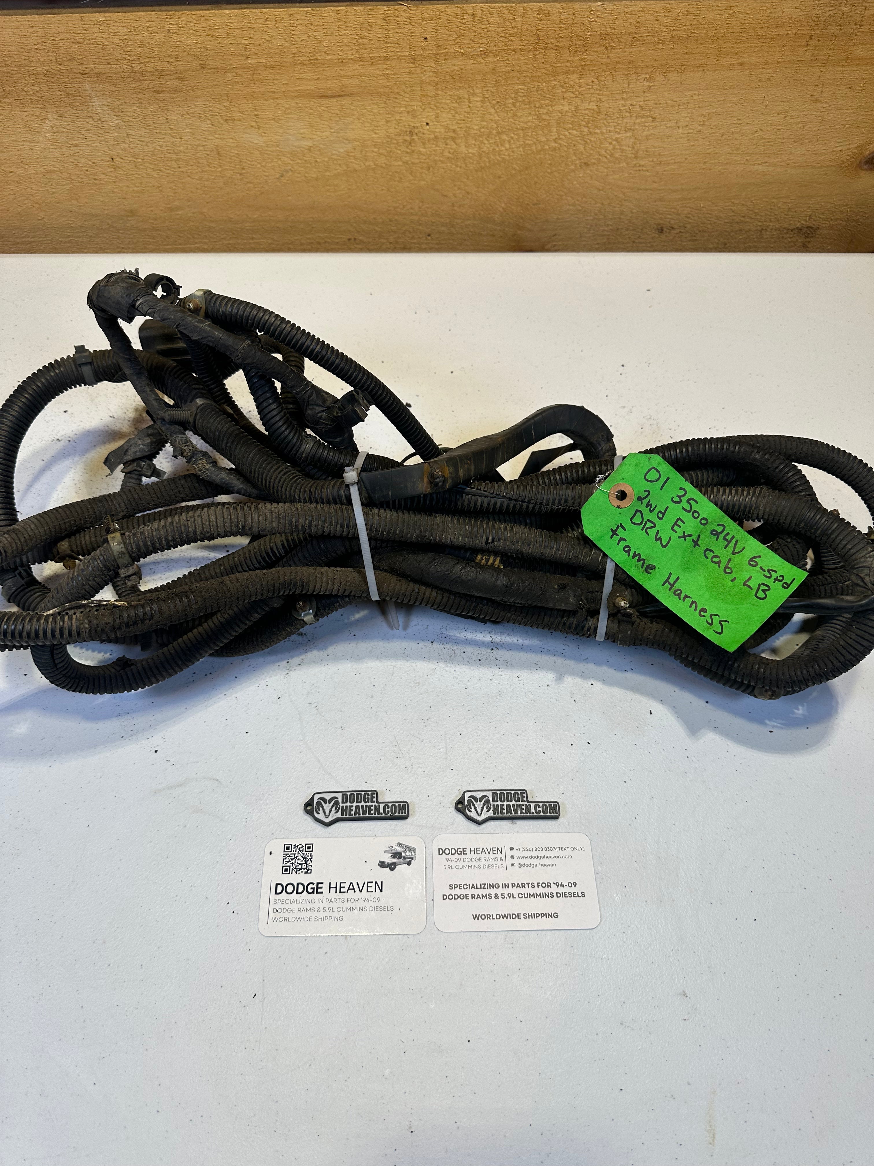 1999-2002 Dodge Ram 3500 Ext Cab Long Box DRW Rear Frame Harness (OEM)