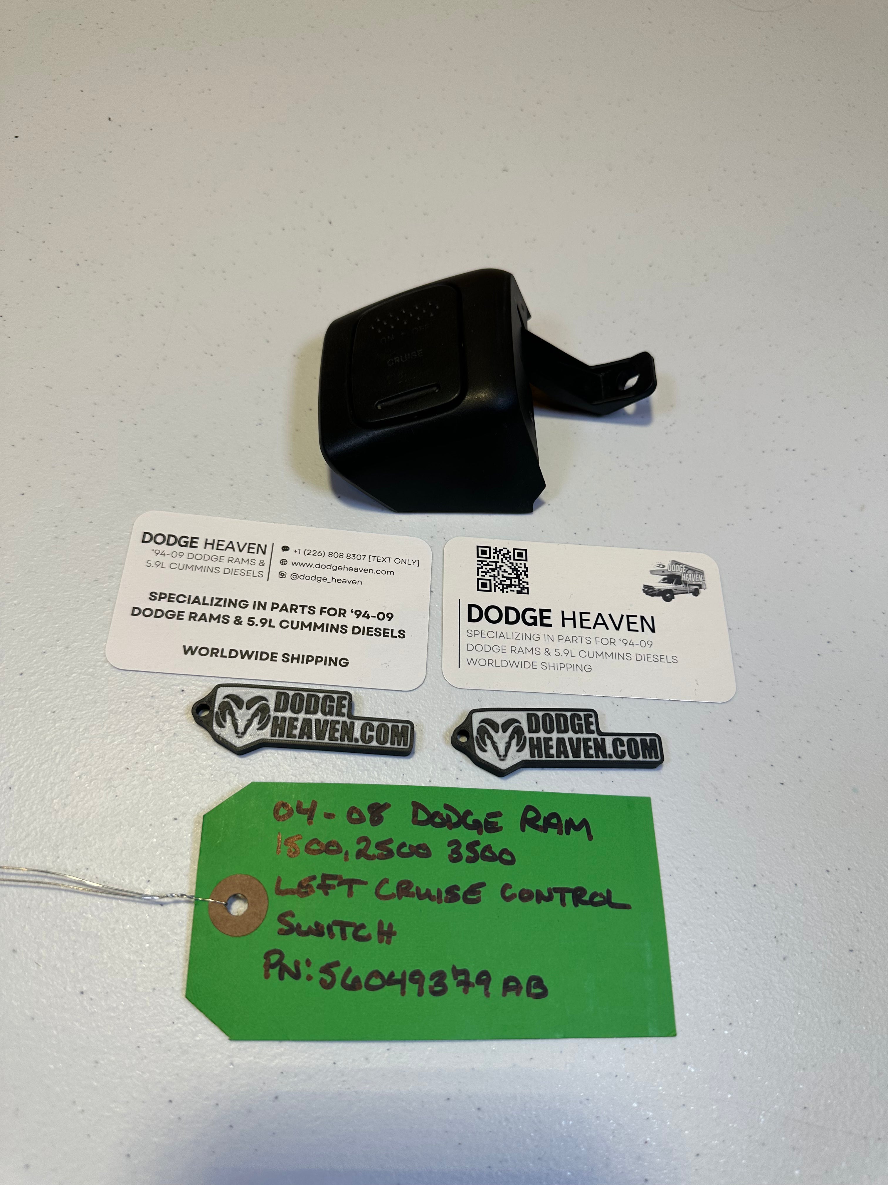 2004-2008 Dodge Ram 1500 2500 3500 Left-Side Cruise Control Switch (OEM)