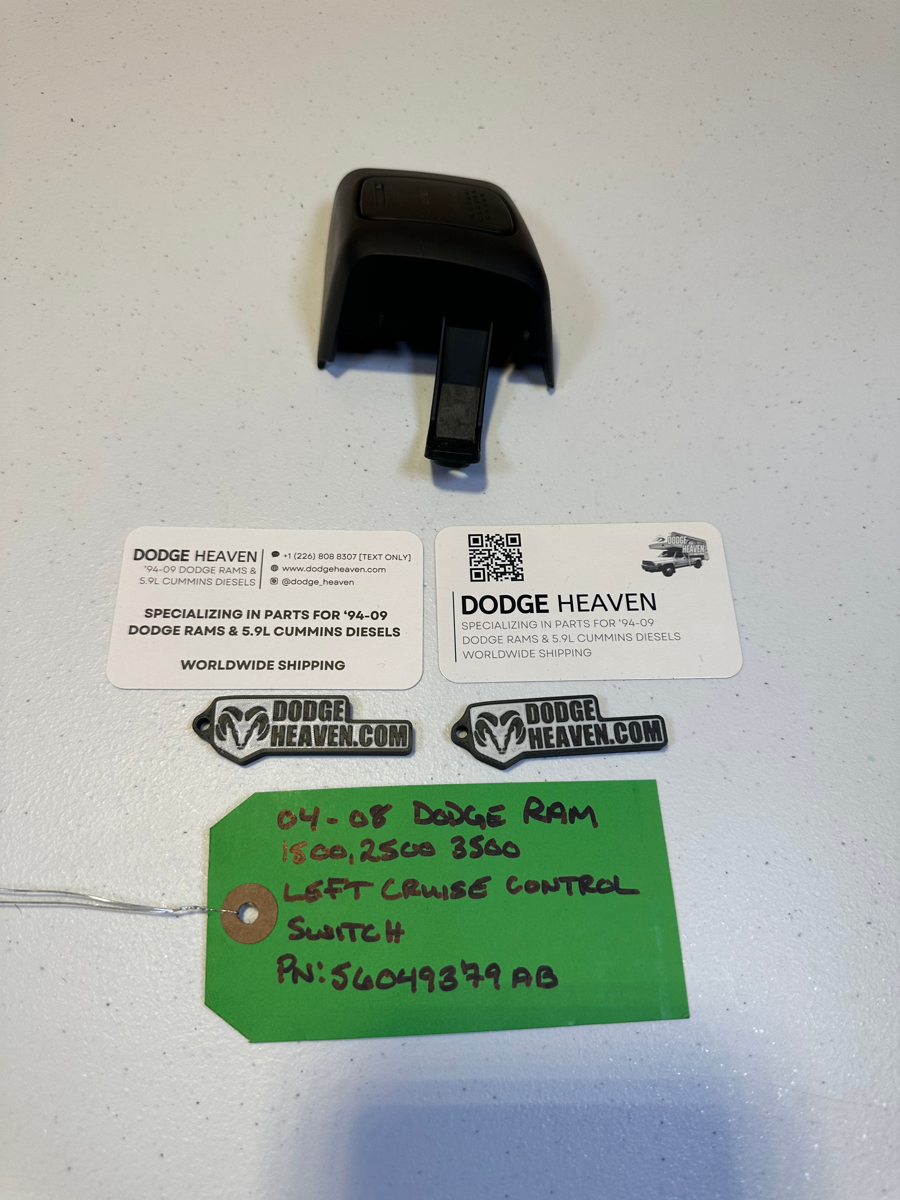 2004-2008 Dodge Ram 1500 2500 3500 Left-Side Cruise Control Switch (OEM)