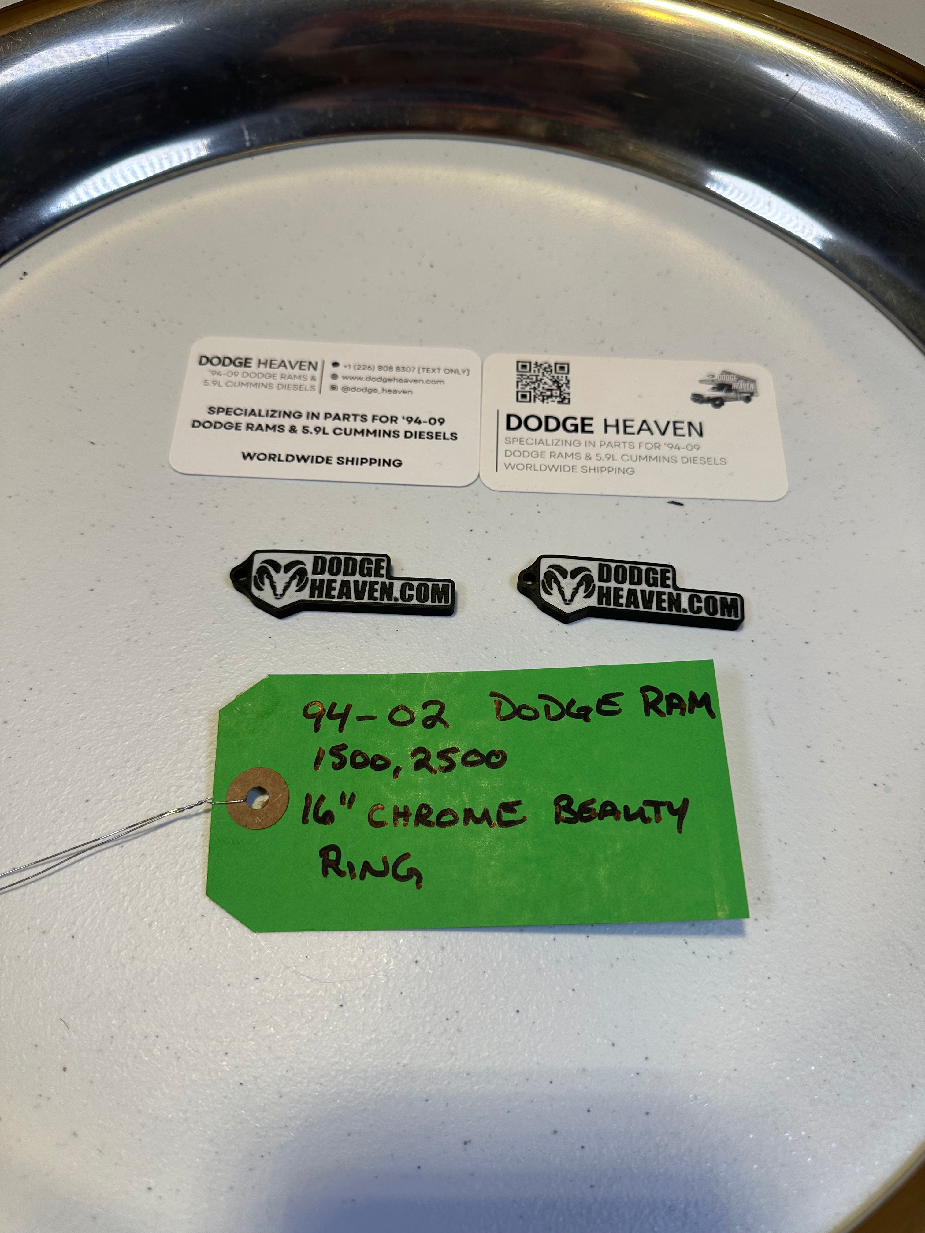 1994-2002 Dodge Ram 1500 2500 Rim Beauty Ring Trim Ring 16in (OEM)