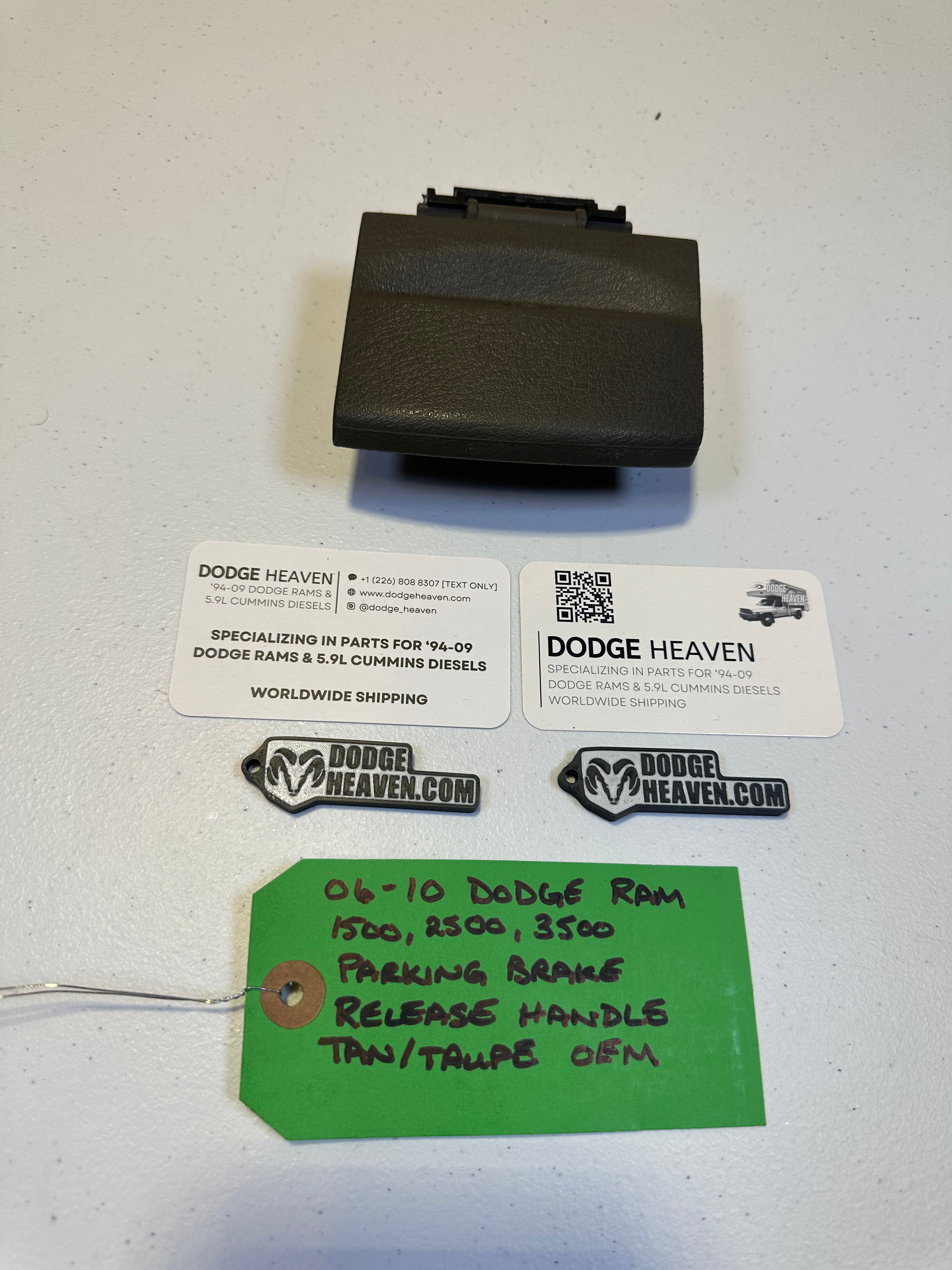 2006-2010 Dodge Ram 1500 2500 3500 Parking Brake Release Handle Tan (OEM)