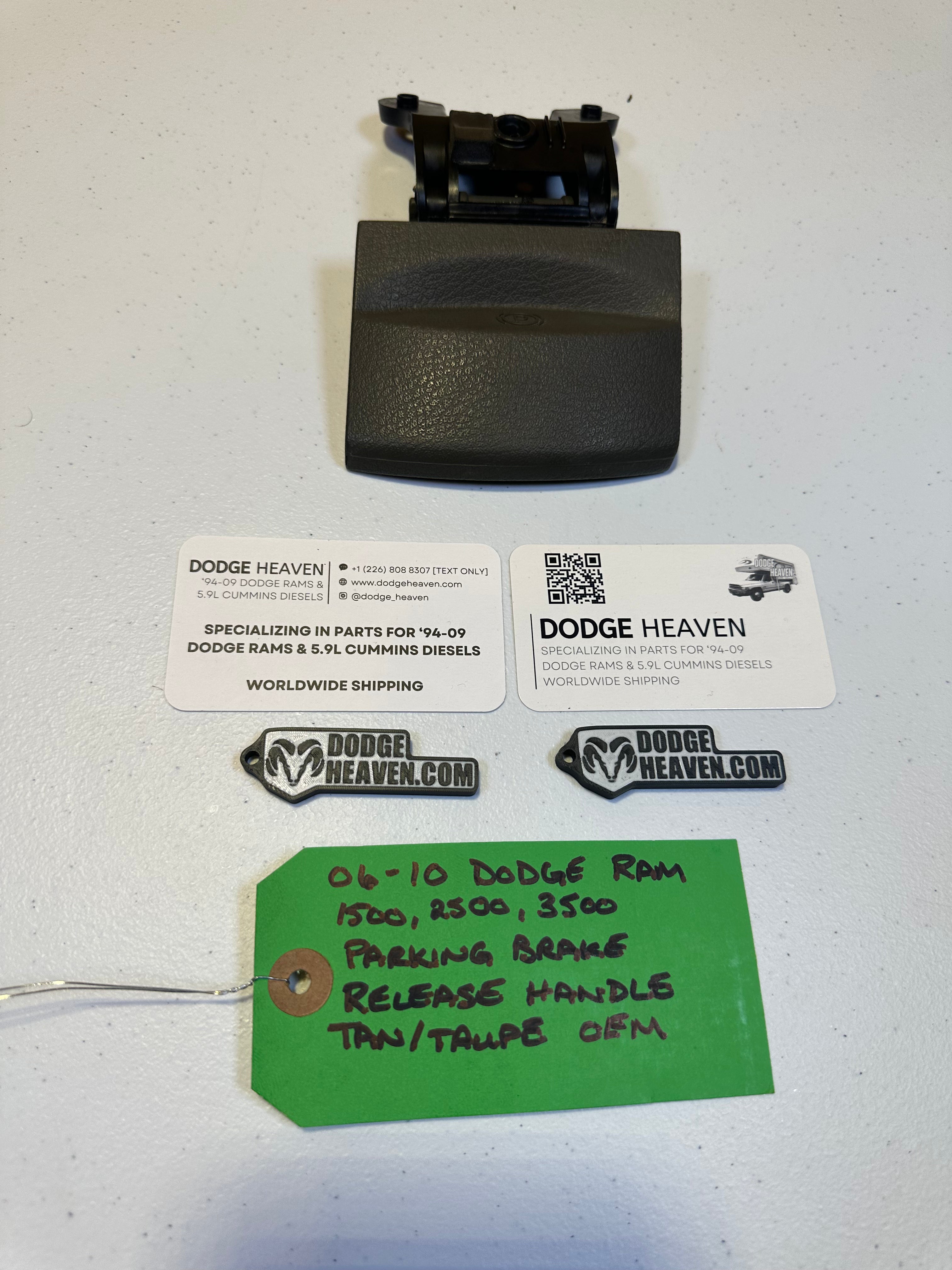 2006-2010 Dodge Ram 1500 2500 3500 Parking Brake Release Handle Tan (OEM)