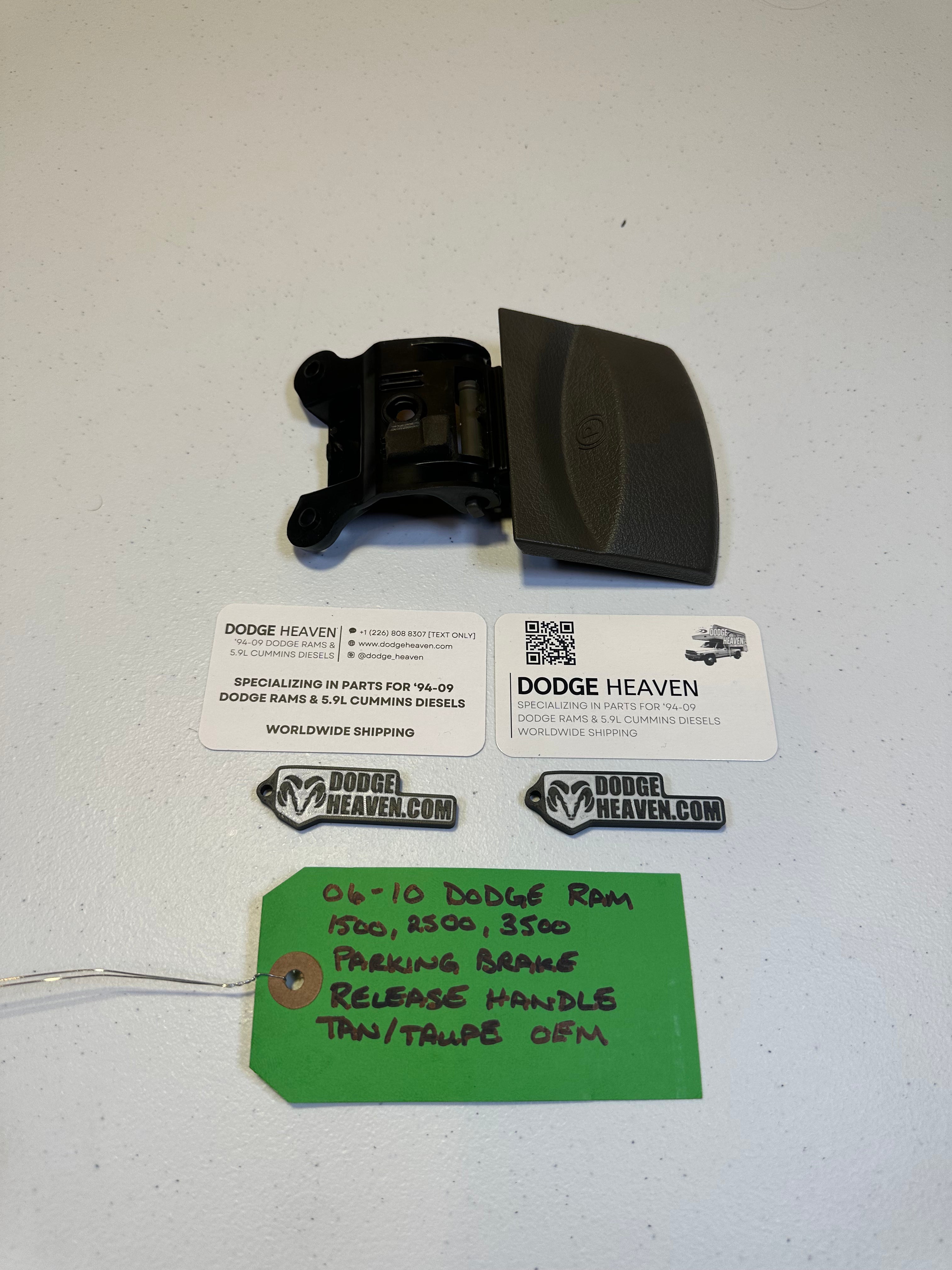 2006-2010 Dodge Ram 1500 2500 3500 Parking Brake Release Handle Tan (OEM)