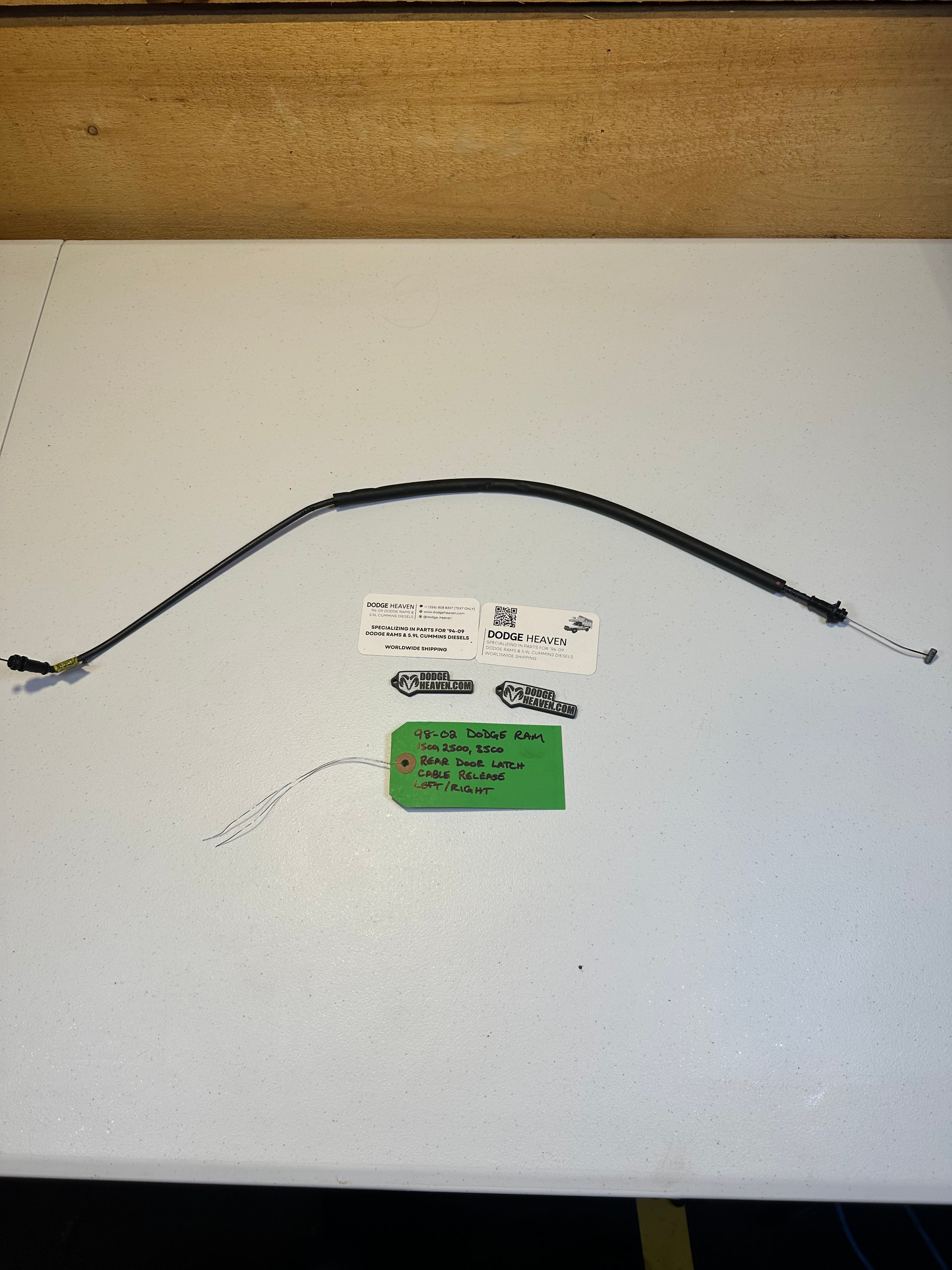 1998-2002 Dodge Ram 1500 2500 3500 Rear Door Latch Cable Release (OEM)