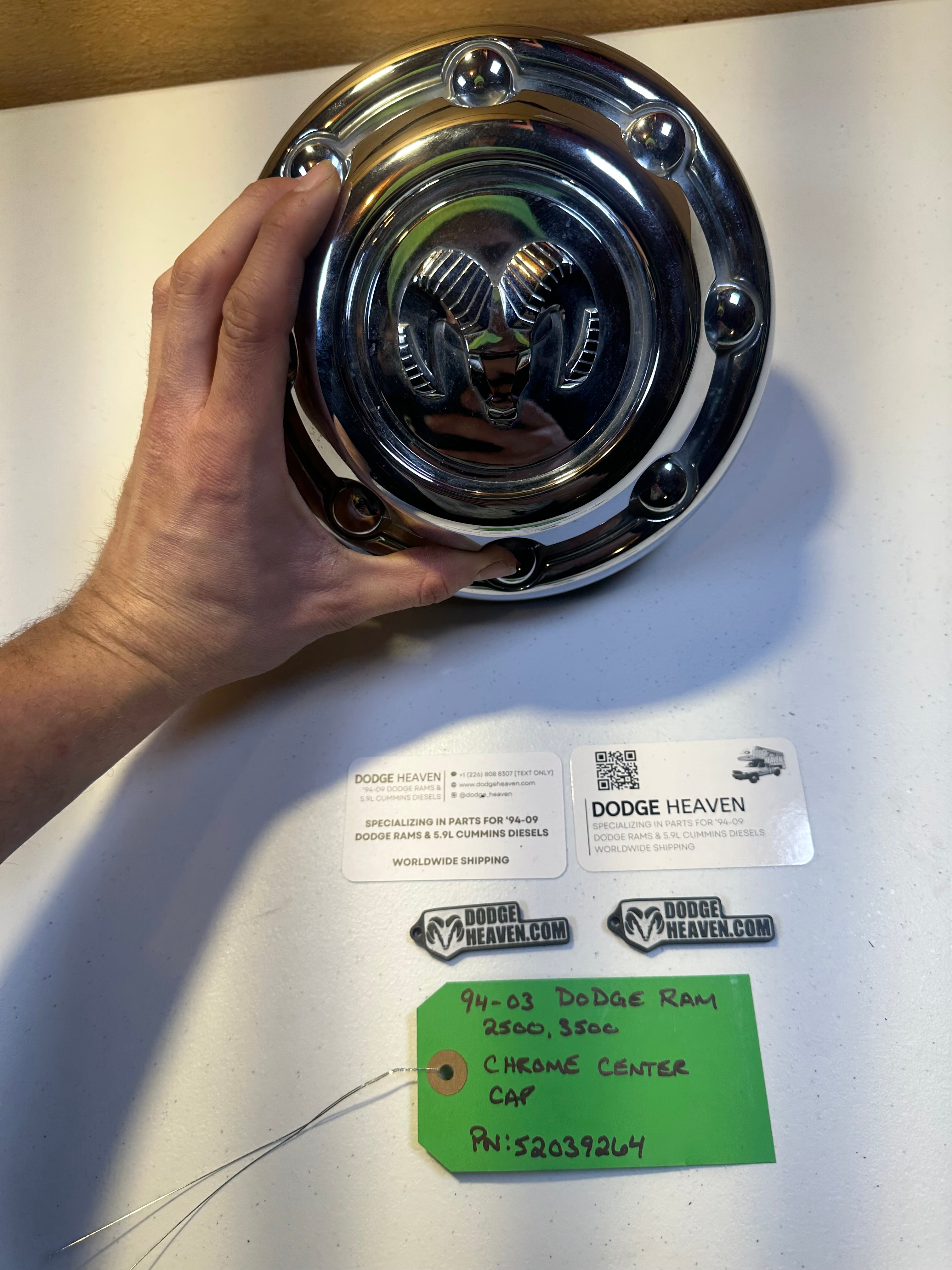 1994-2003 Dodge Ram 2500 Chrome Center Hub Cap (OEM)