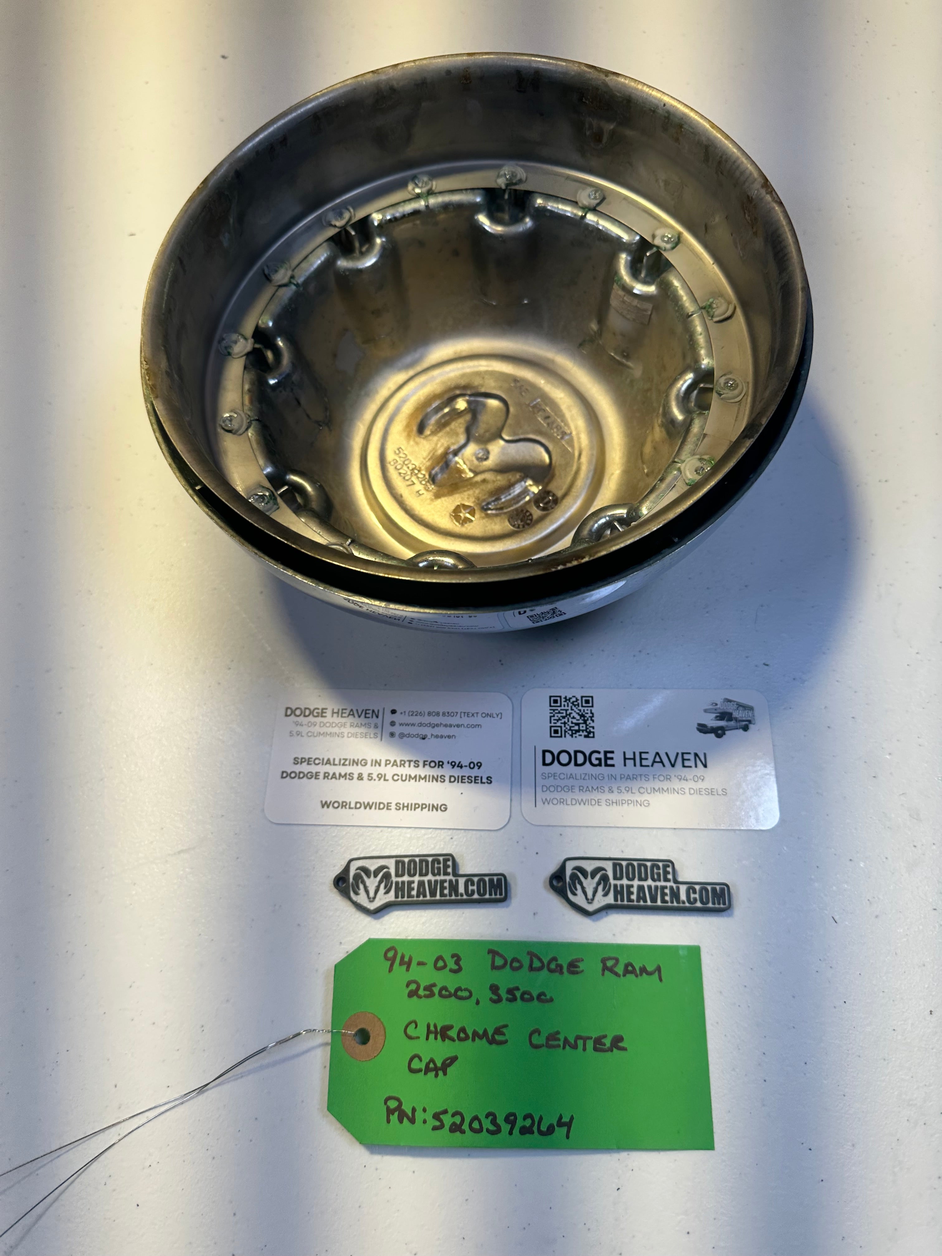 1994-2003 Dodge Ram 2500 Chrome Center Hub Cap (OEM)