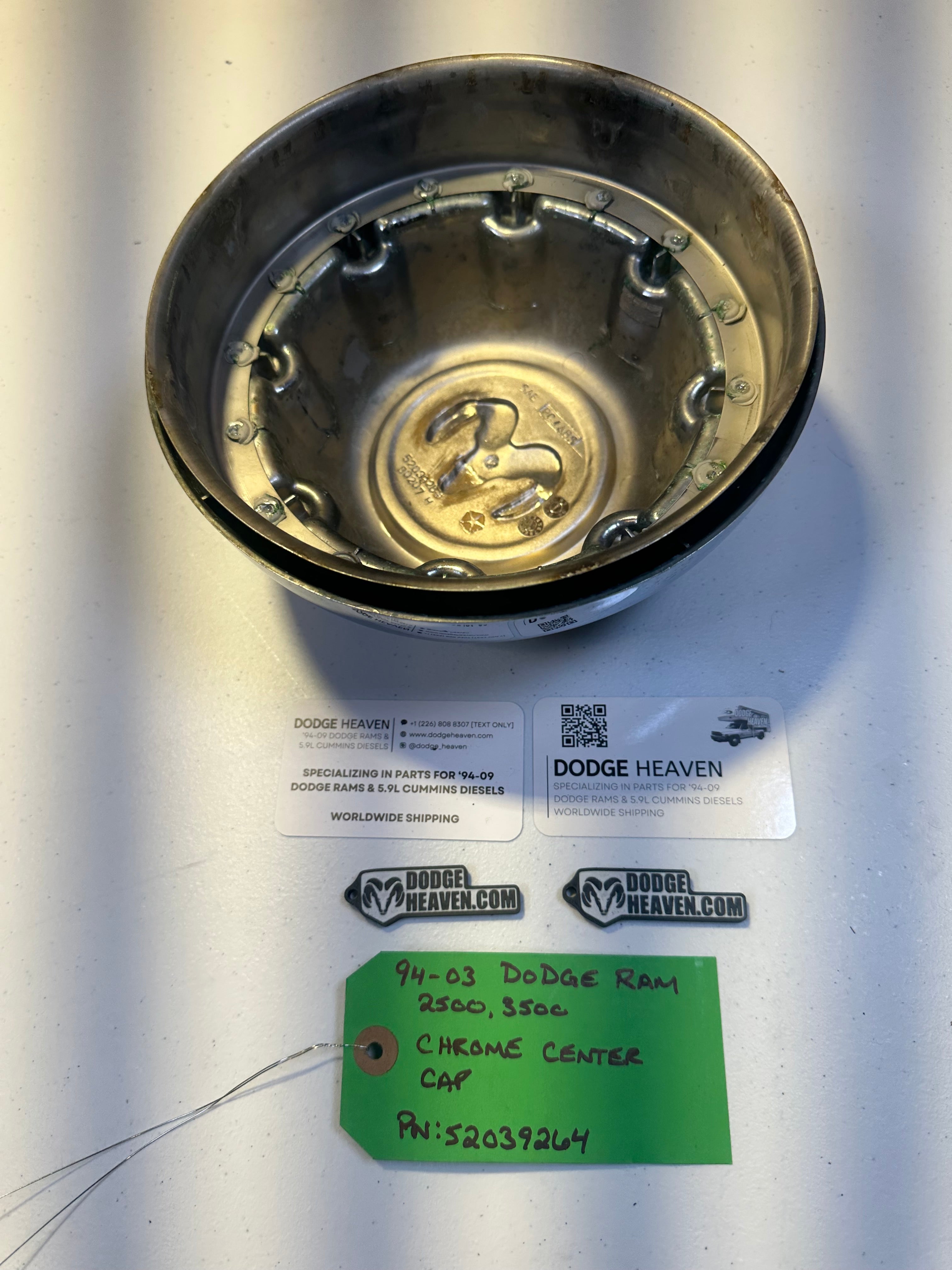 1994-2003 Dodge Ram 2500 Chrome Center Hub Cap (OEM)