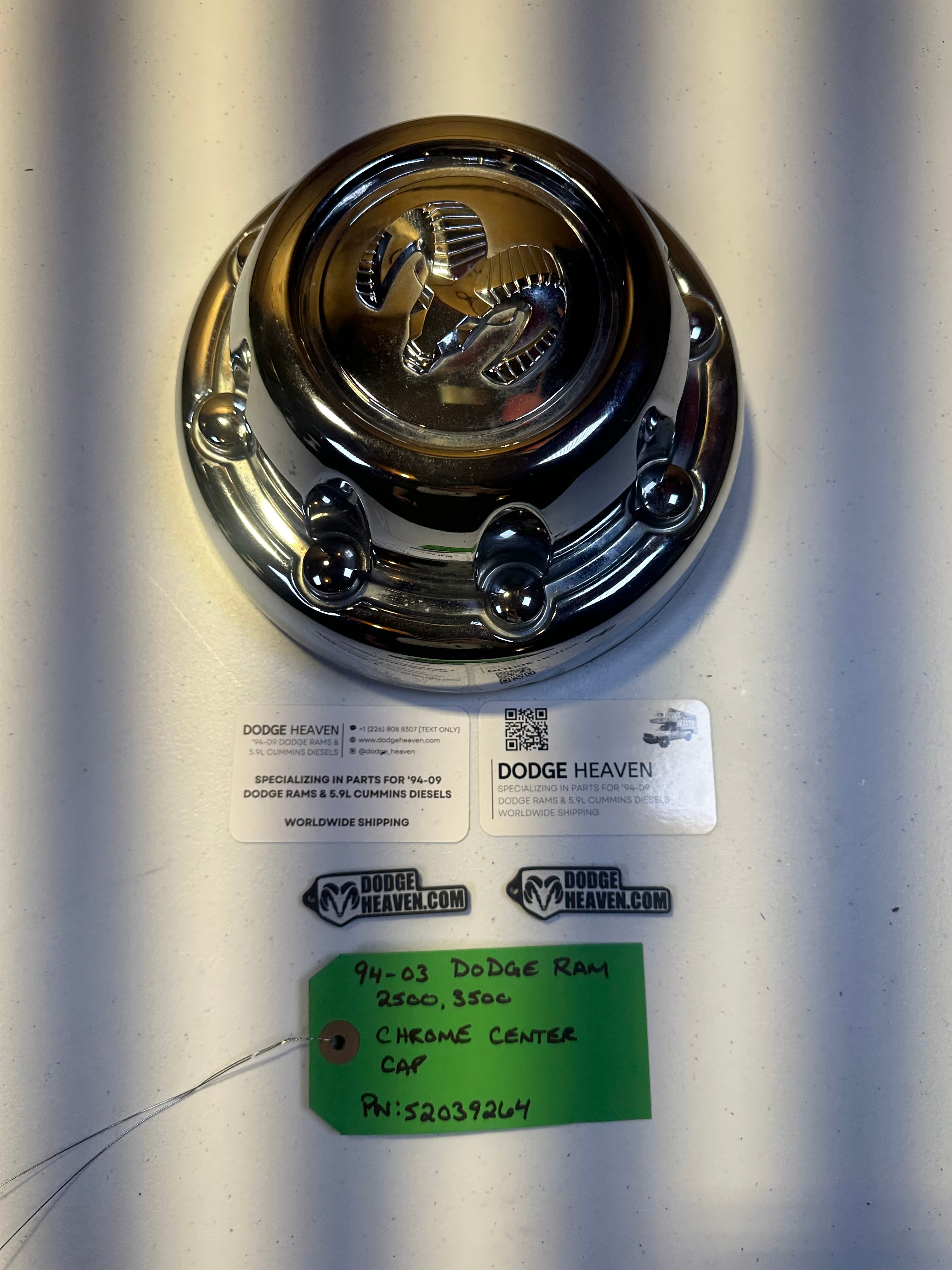 1994-2003 Dodge Ram 2500 Chrome Center Hub Cap (OEM)
