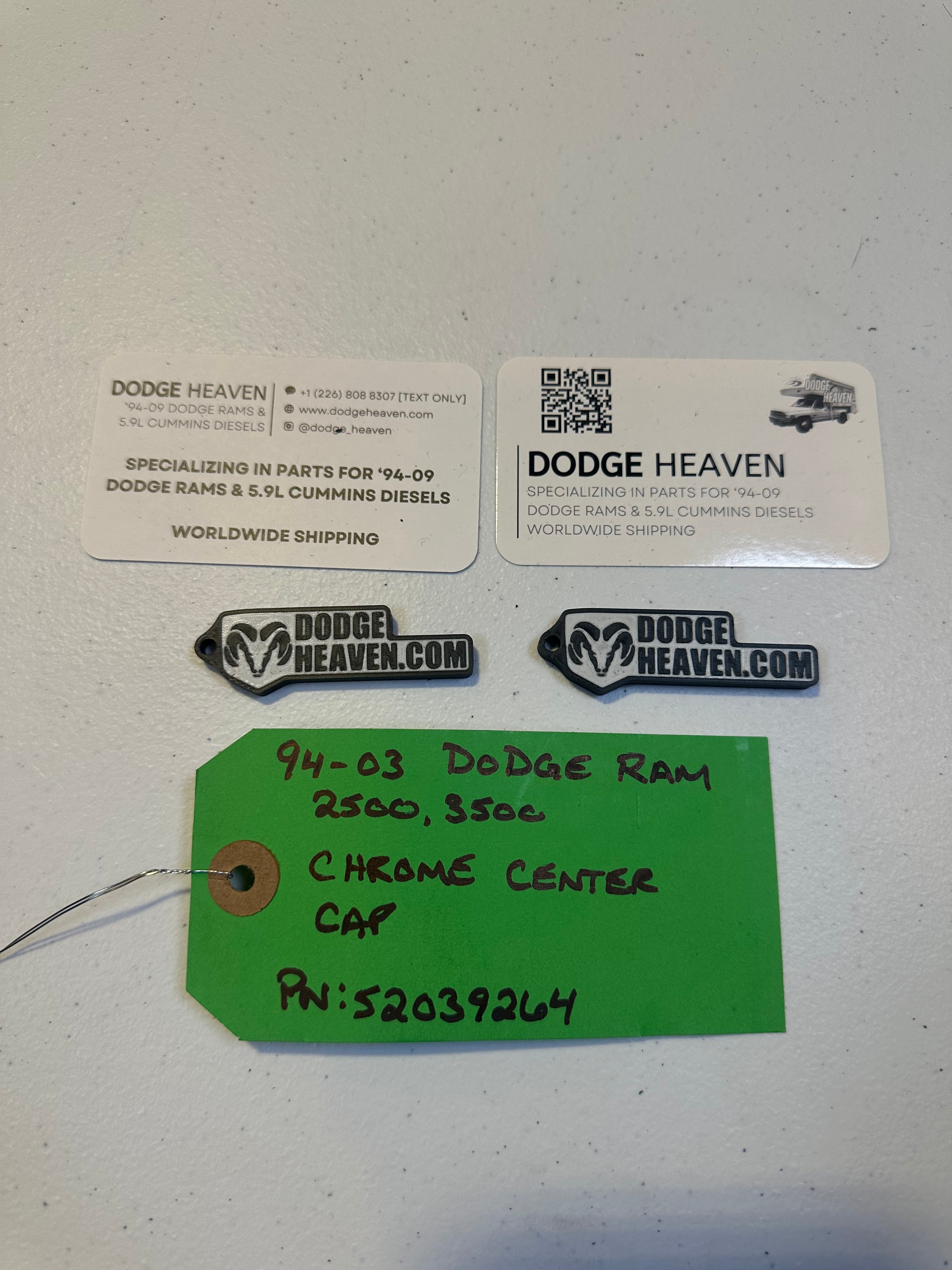 1994-2003 Dodge Ram 2500 Chrome Center Hub Cap (OEM)