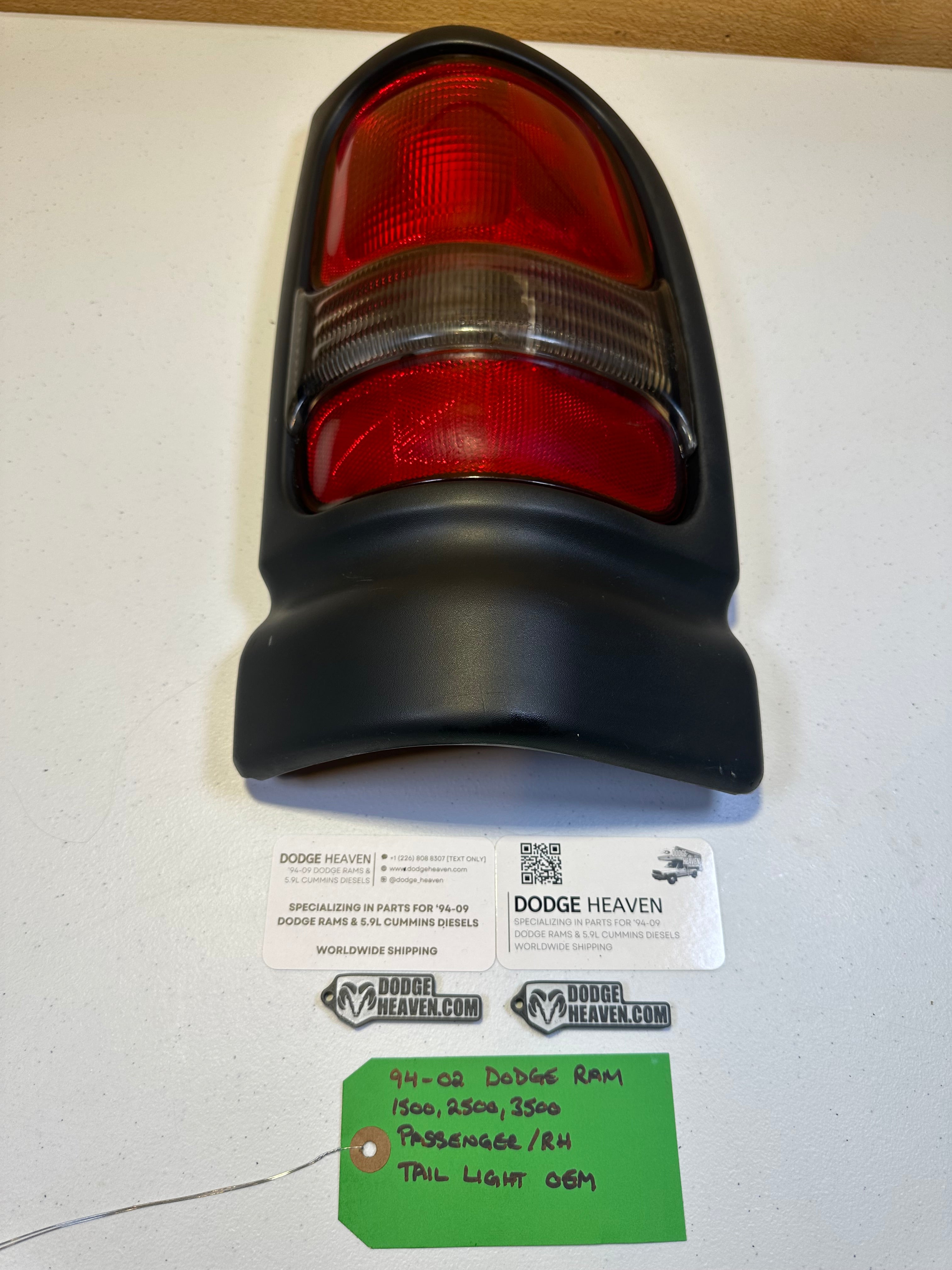 1994-2002 Dodge Ram 1500 2500 3500 Passenger-Side Tail Light (OEM)