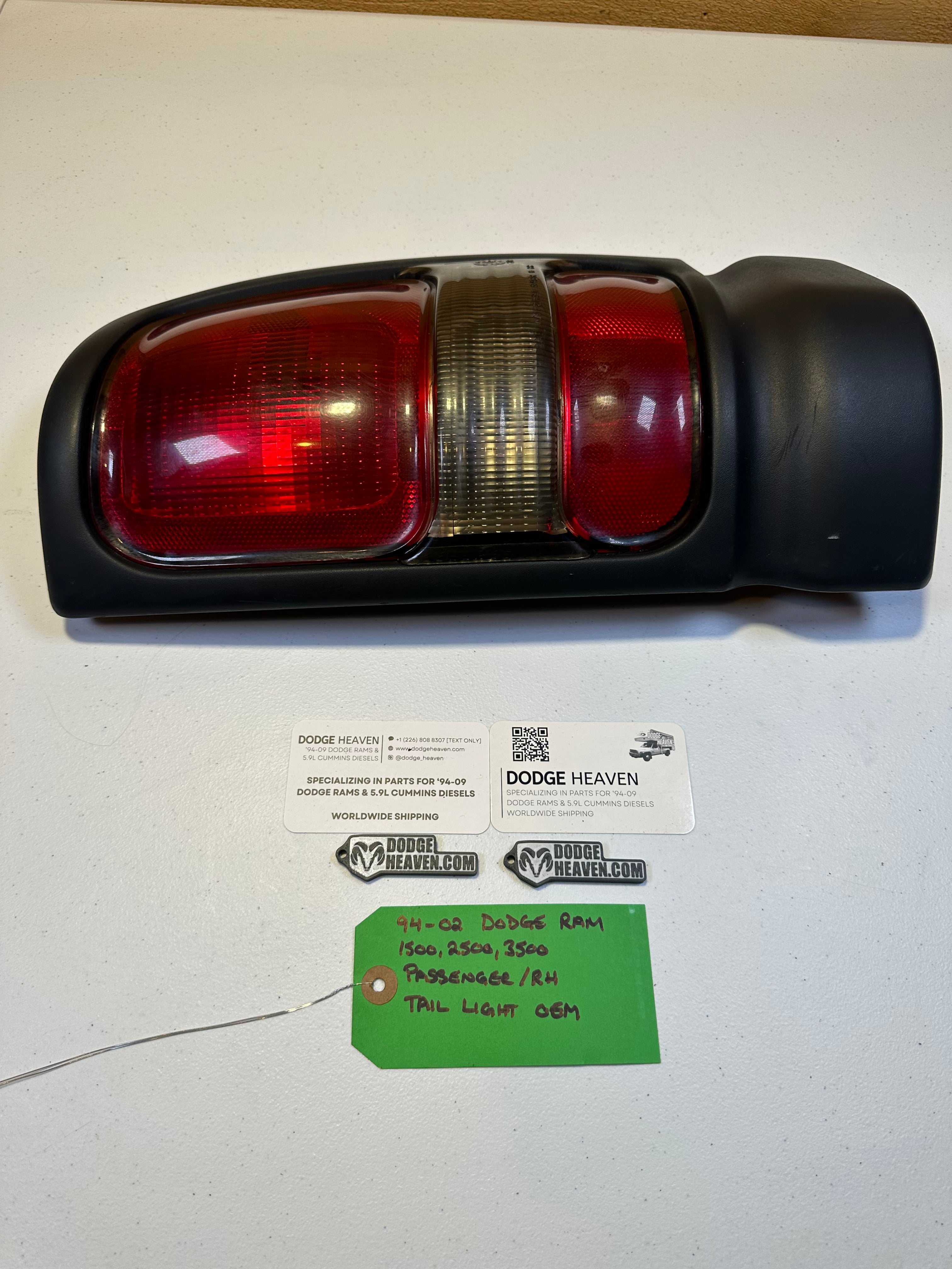 1994-2002 Dodge Ram 1500 2500 3500 Passenger-Side Tail Light (OEM)