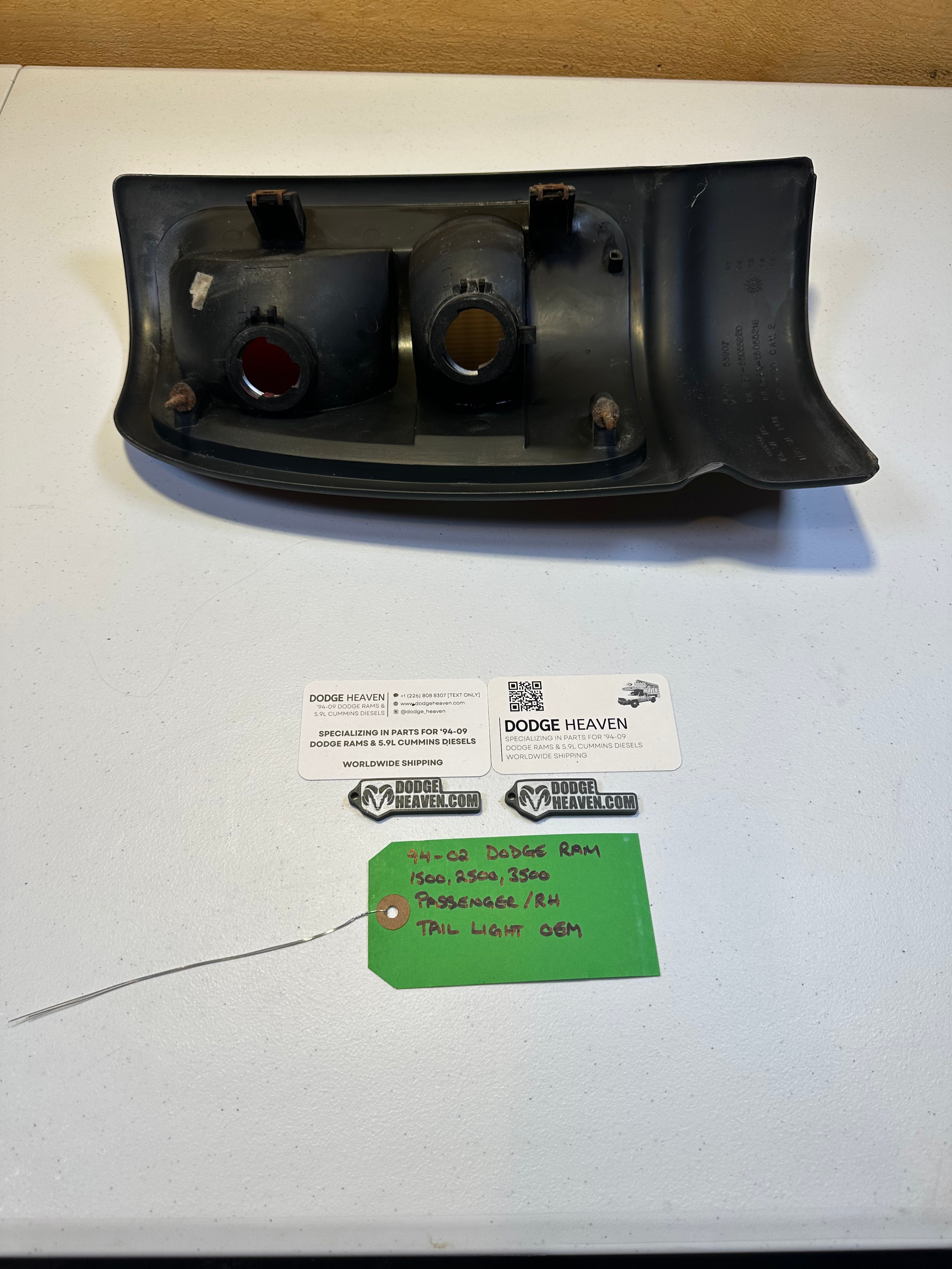 1994-2002 Dodge Ram 1500 2500 3500 Passenger-Side Tail Light (OEM)