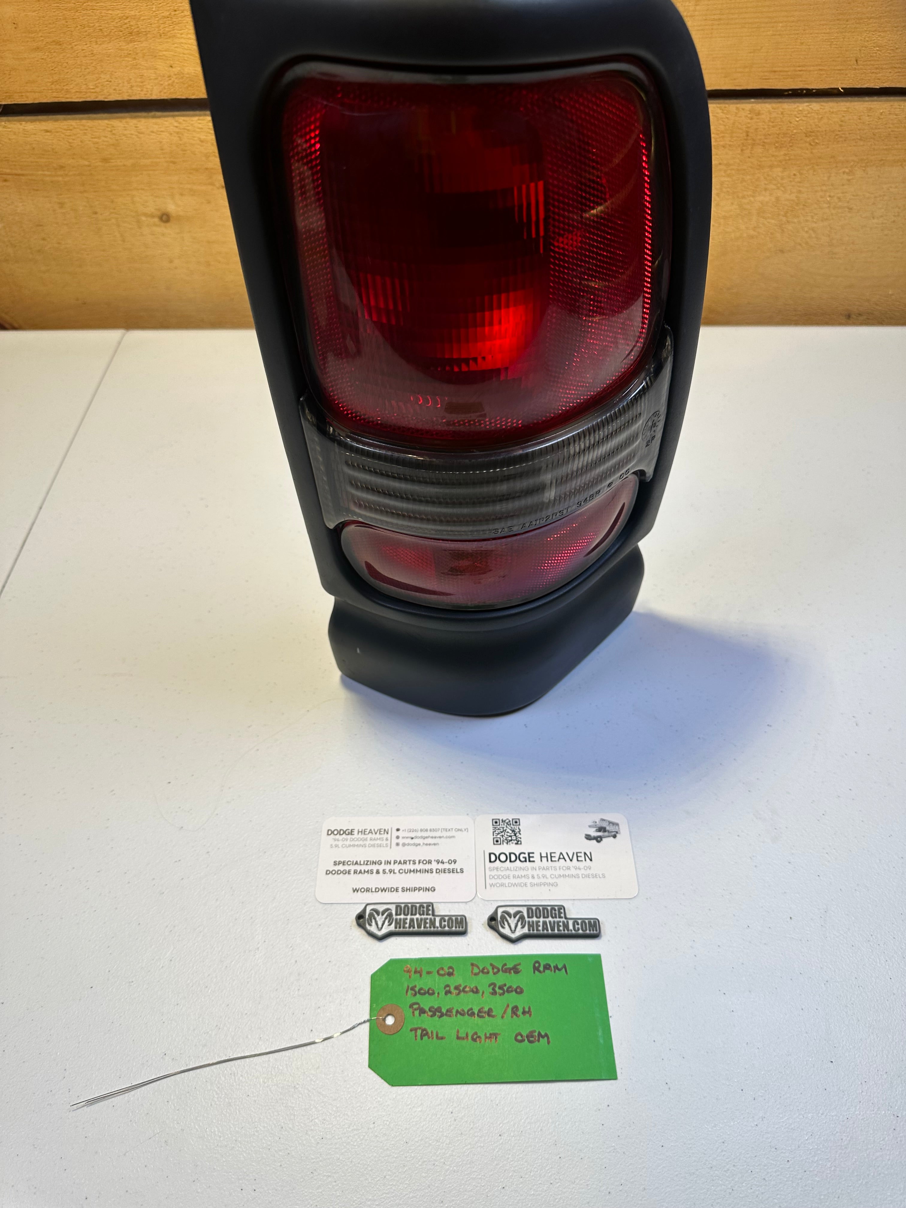 1994-2002 Dodge Ram 1500 2500 3500 Passenger-Side Tail Light (OEM)