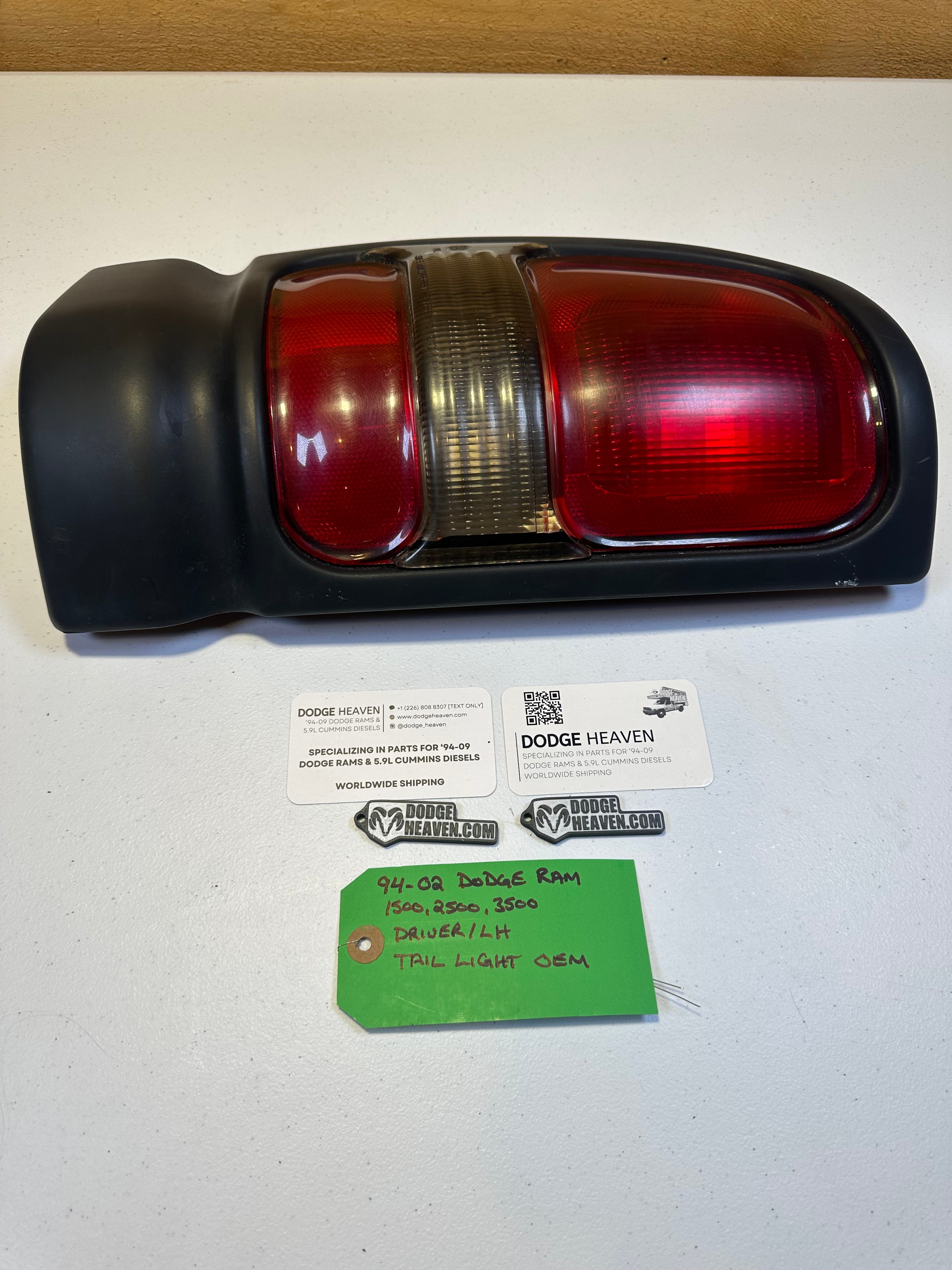 1994-2002 Dodge Ram 1500 2500 3500 Driver-Side Tail Light (OEM)