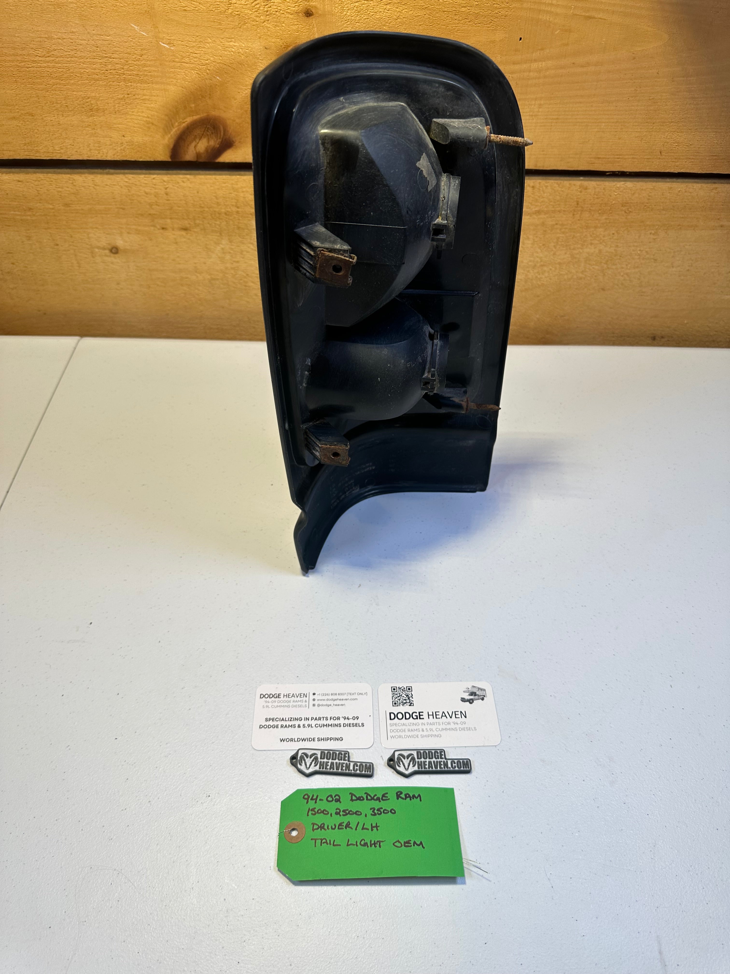 1994-2002 Dodge Ram 1500 2500 3500 Driver-Side Tail Light (OEM)
