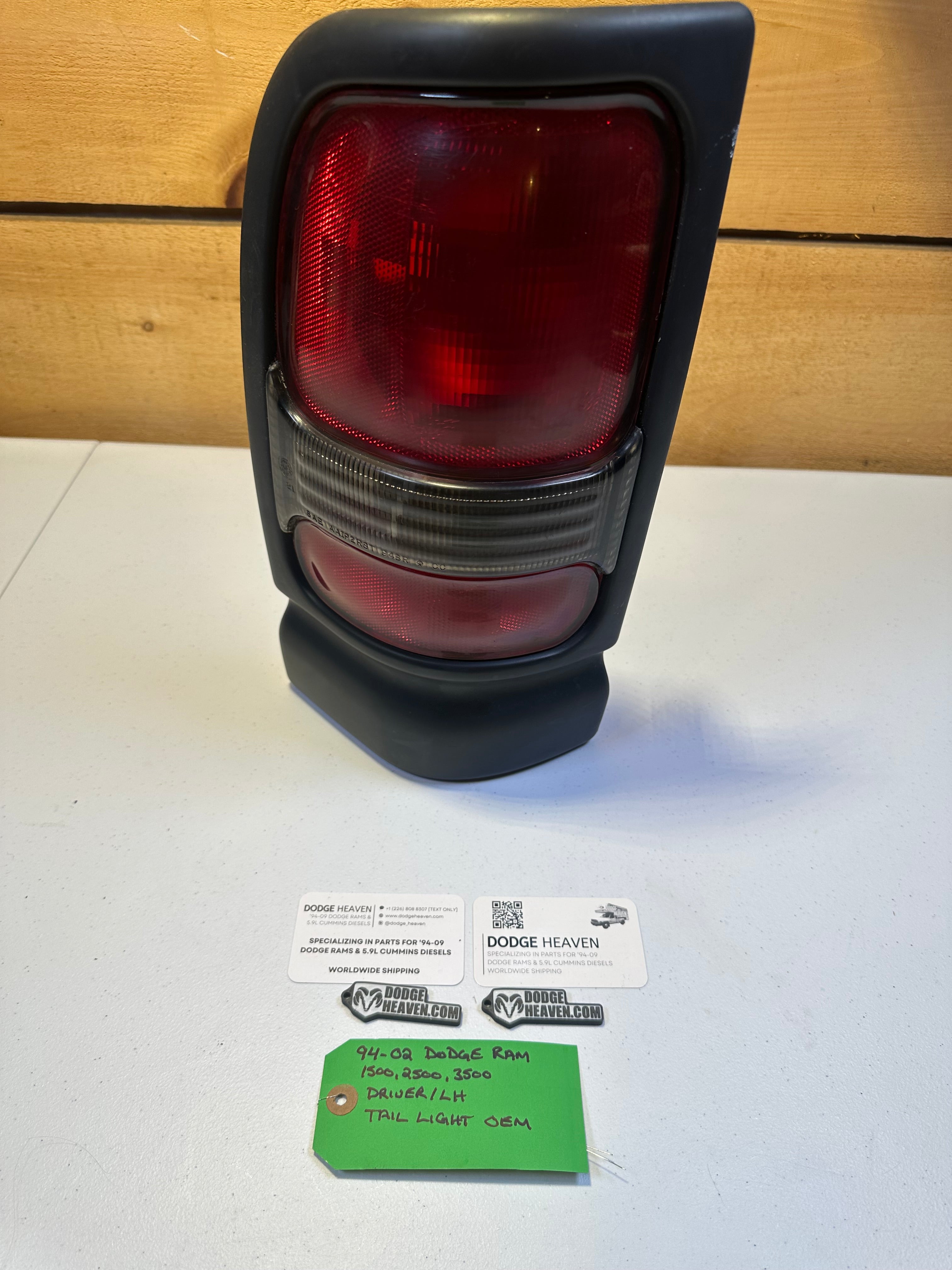 1994-2002 Dodge Ram 1500 2500 3500 Driver-Side Tail Light (OEM)