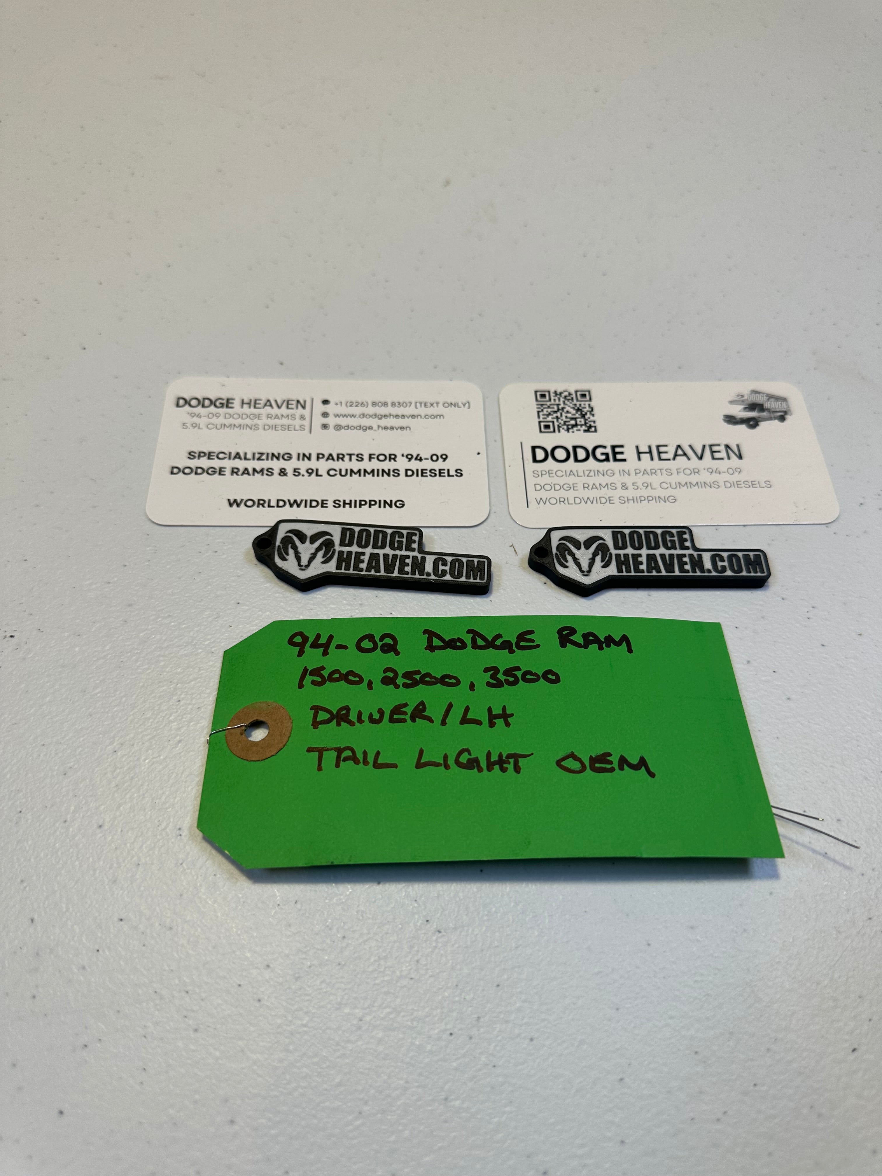 1994-2002 Dodge Ram 1500 2500 3500 Driver-Side Tail Light (OEM)
