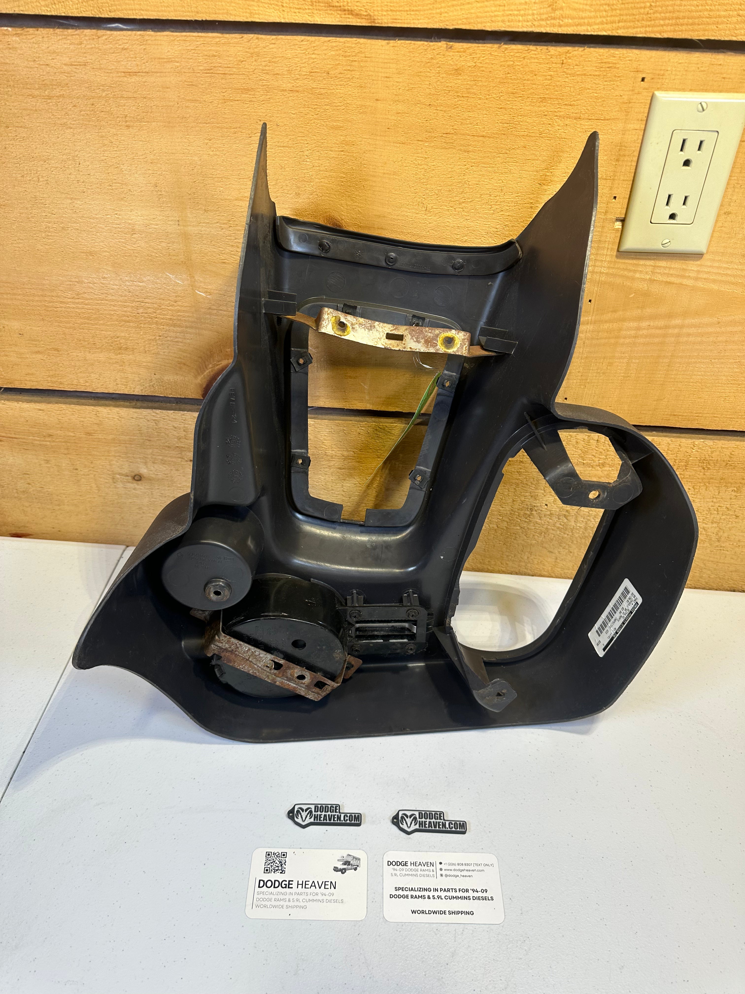 1998-2002 Dodge Ram Manual Transmission Shifter Console Dark Grey Agate (OEM)