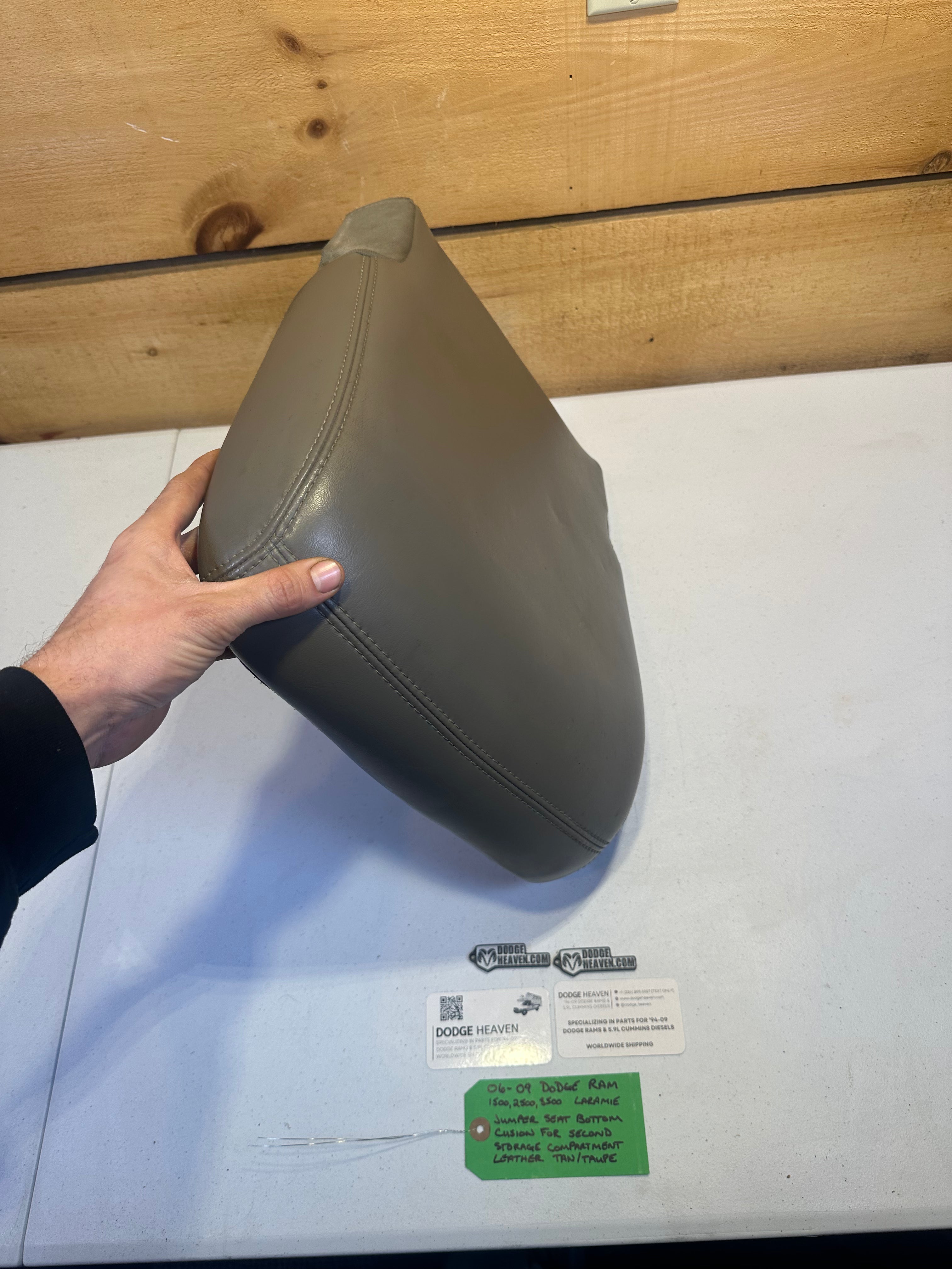 2006-2009 Dodge Ram Jumper Seat Bottom Cushion for Second Storage Compartment Tan (OEM)