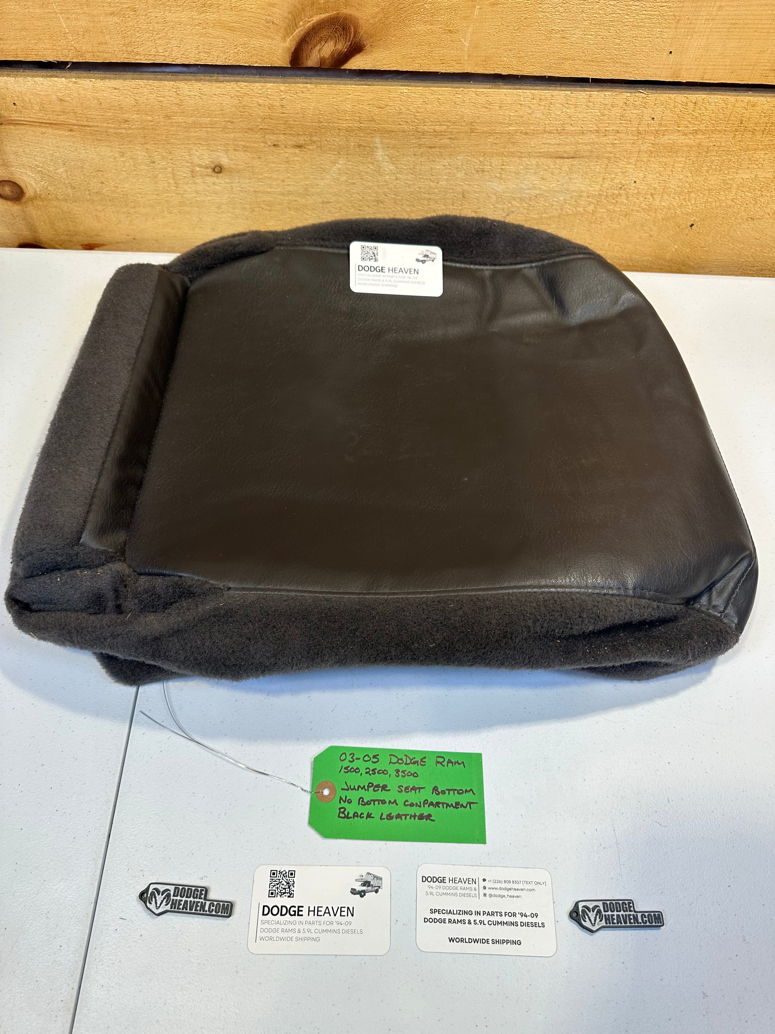 2003-2005 Dodge Ram Center Console Jumper Seat Bottom w/o Bottom Storage (OEM)