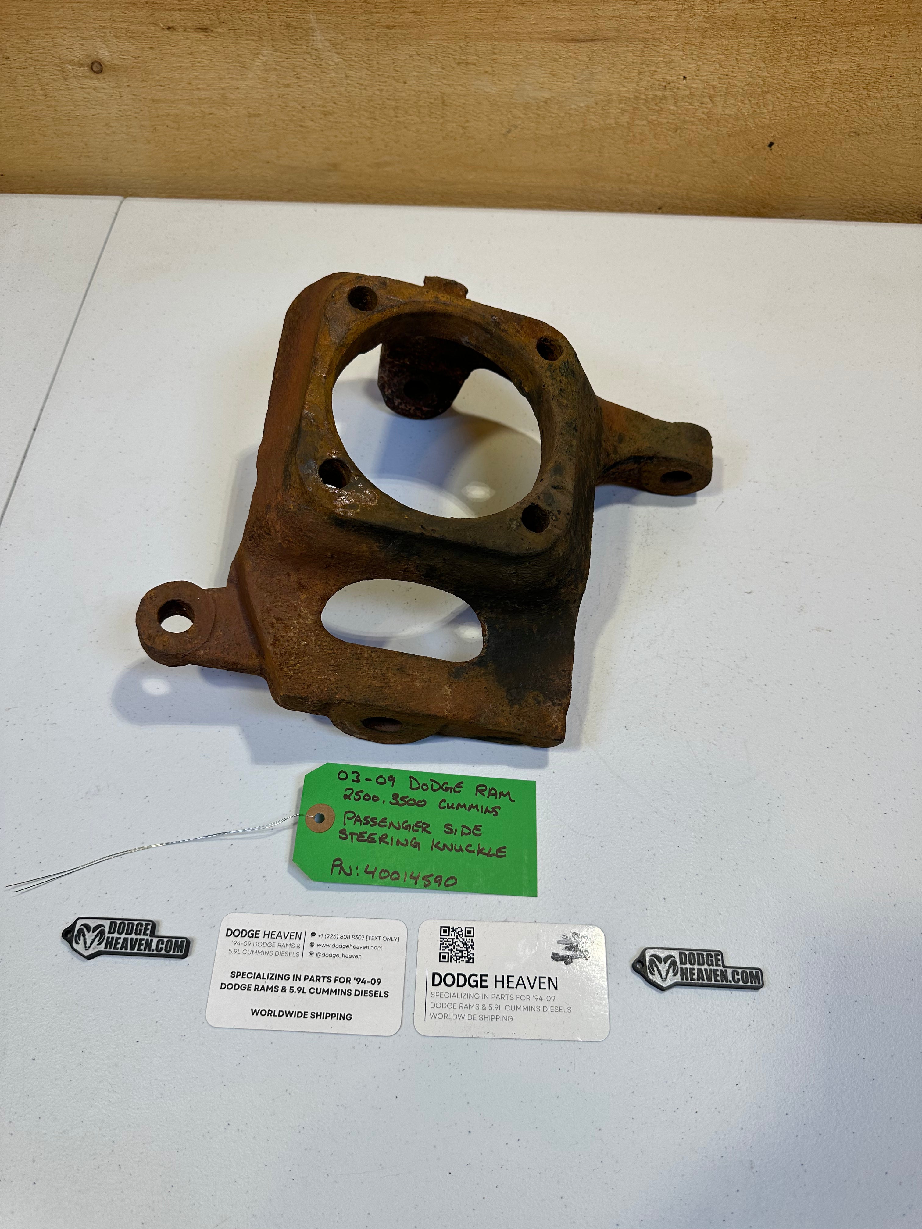 2003-2009 Dodge Ram 2500 3500 AAM 9.25 4x4 Passenger-Side Steering Knuckle (OEM)