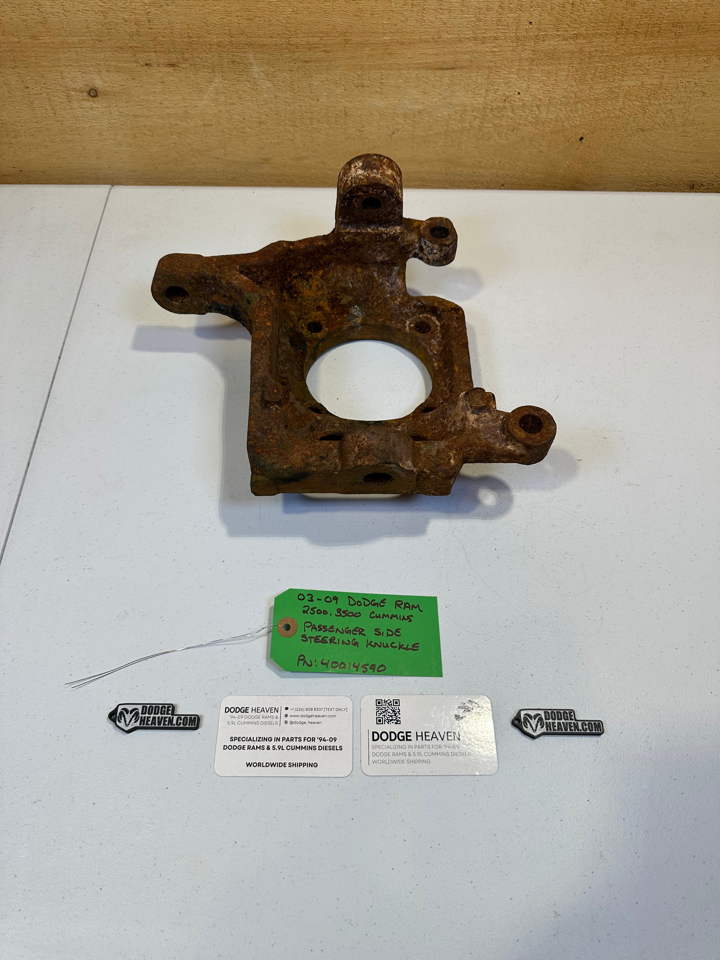 2003-2009 Dodge Ram 2500 3500 AAM 9.25 4x4 Passenger-Side Steering Knuckle (OEM)