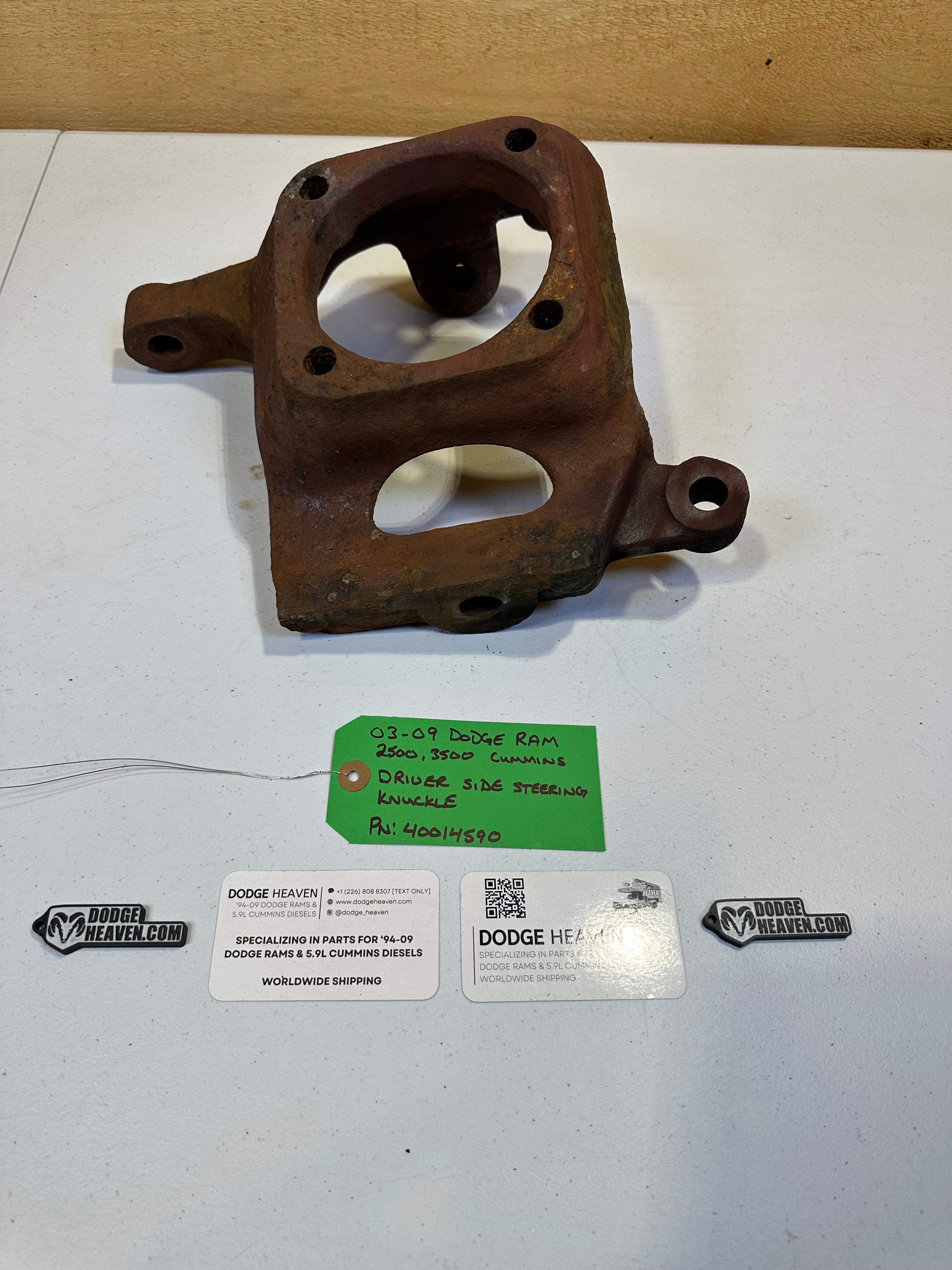 2003-2009 Dodge Ram 2500 3500 AAM 9.25 4x4 Driver-Side Steering Knuckle (OEM)