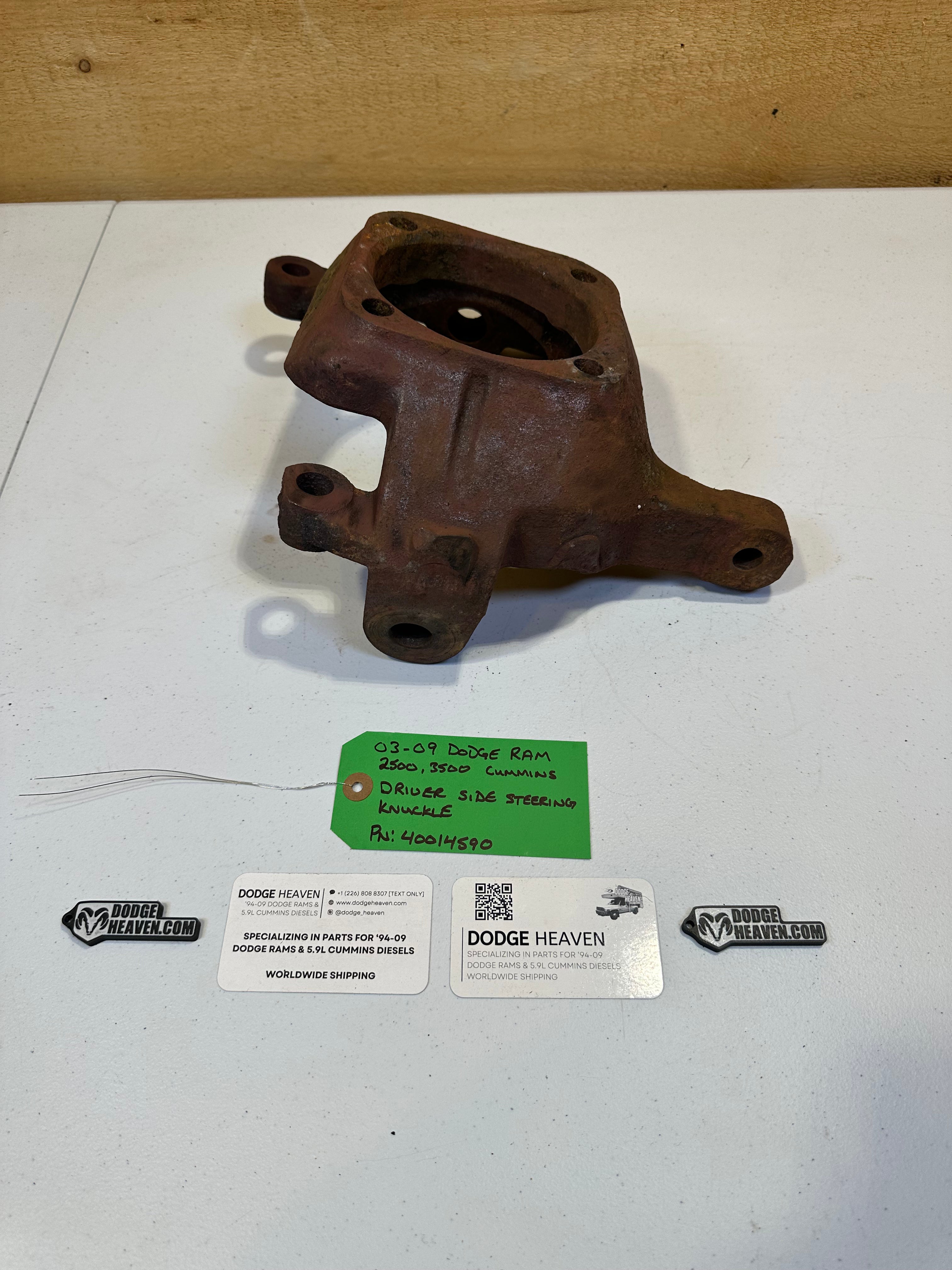 2003-2009 Dodge Ram 2500 3500 AAM 9.25 4x4 Driver-Side Steering Knuckle (OEM)