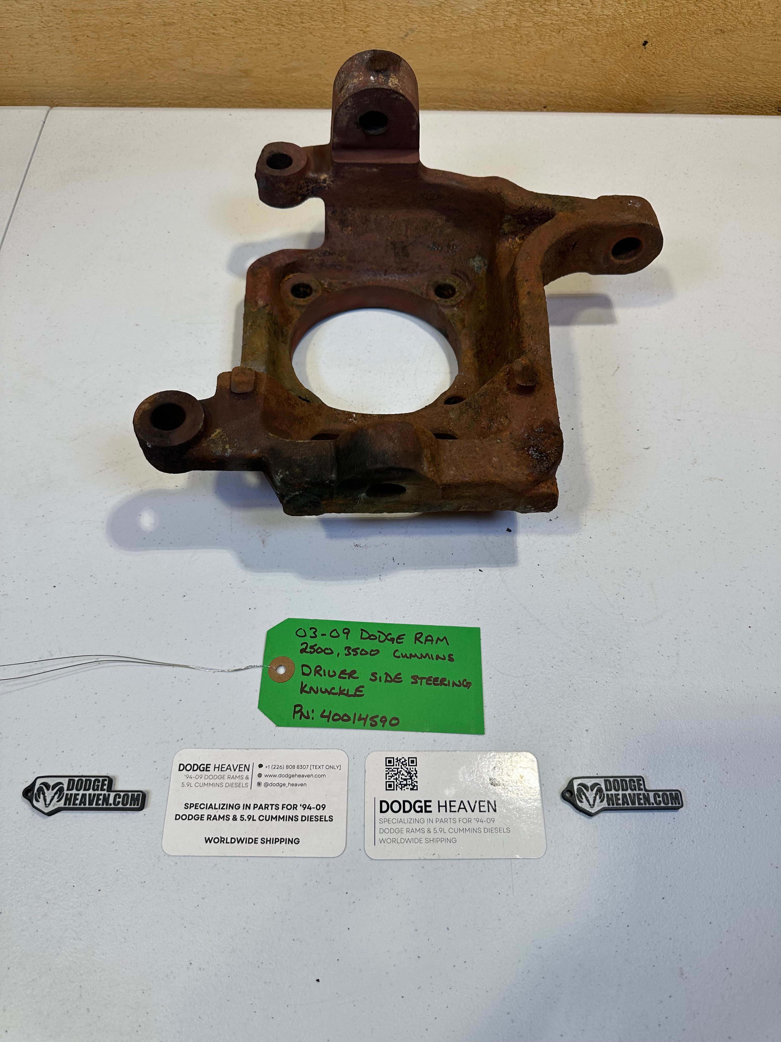 2003-2009 Dodge Ram 2500 3500 AAM 9.25 4x4 Driver-Side Steering Knuckle (OEM)