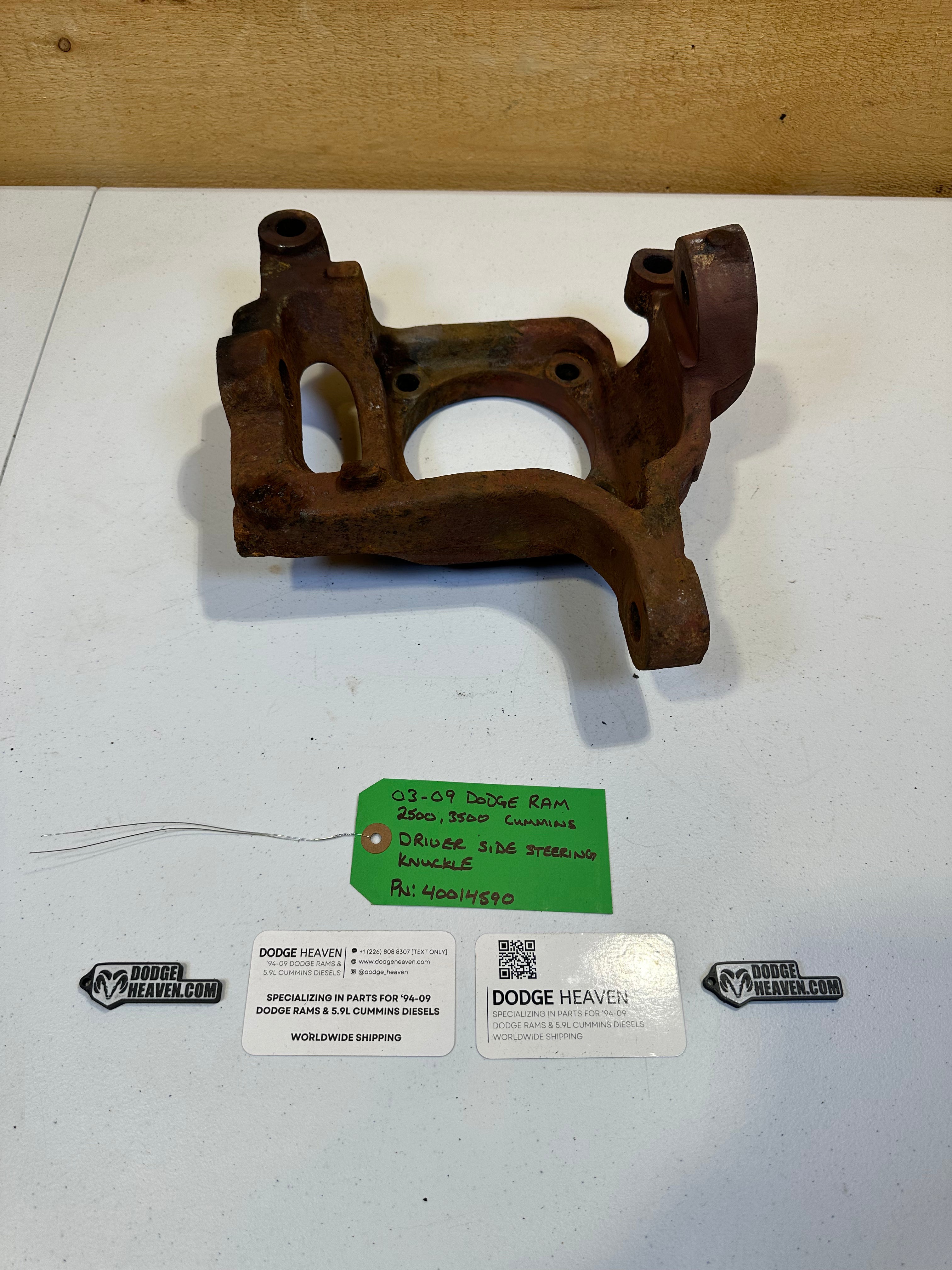 2003-2009 Dodge Ram 2500 3500 AAM 9.25 4x4 Driver-Side Steering Knuckle (OEM)