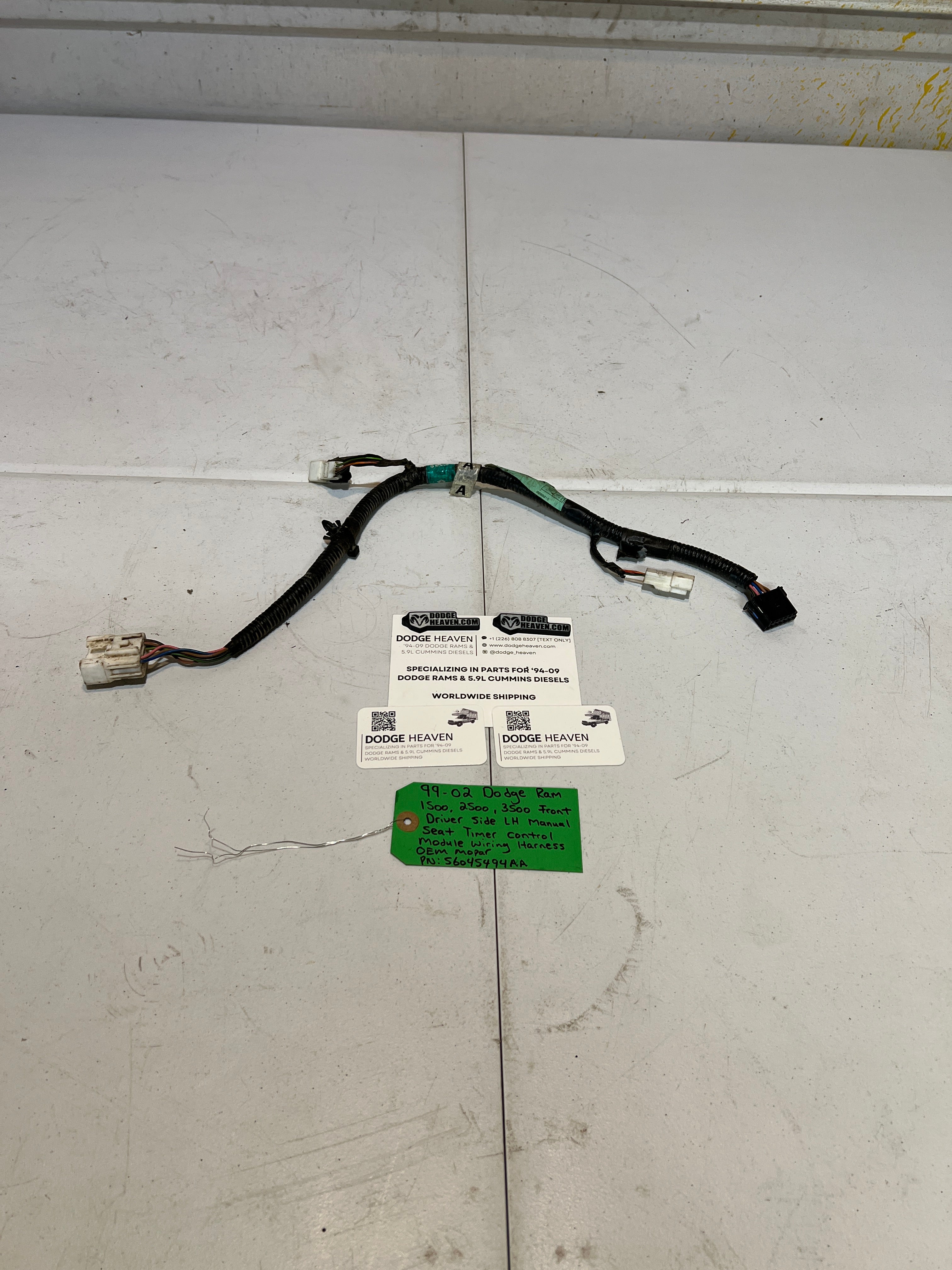 1999-2002 Dodge Ram Driver-Side Manual Seat Timer Control Module Harness (OEM)