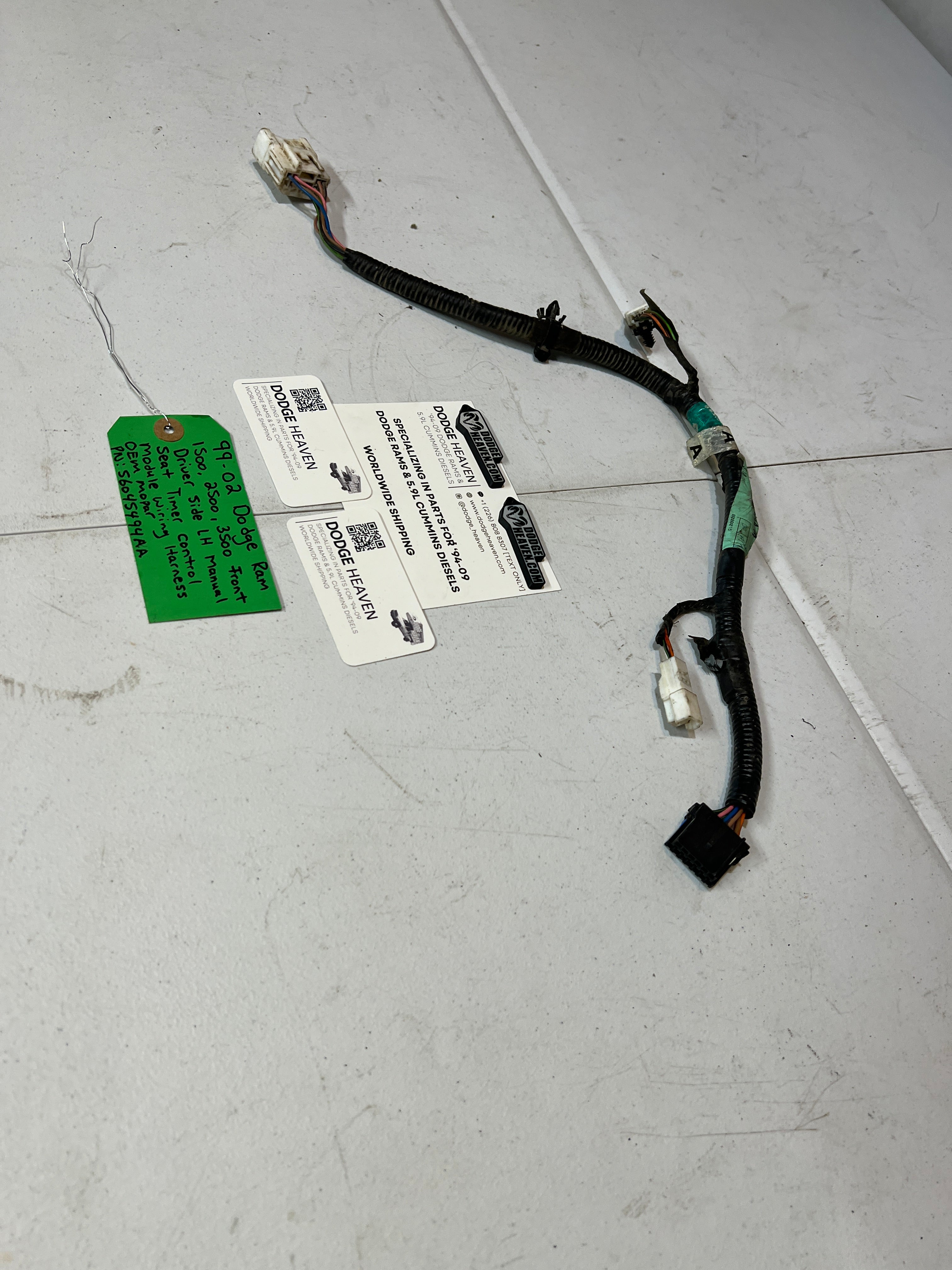 1999-2002 Dodge Ram Driver-Side Manual Seat Timer Control Module Harness (OEM)