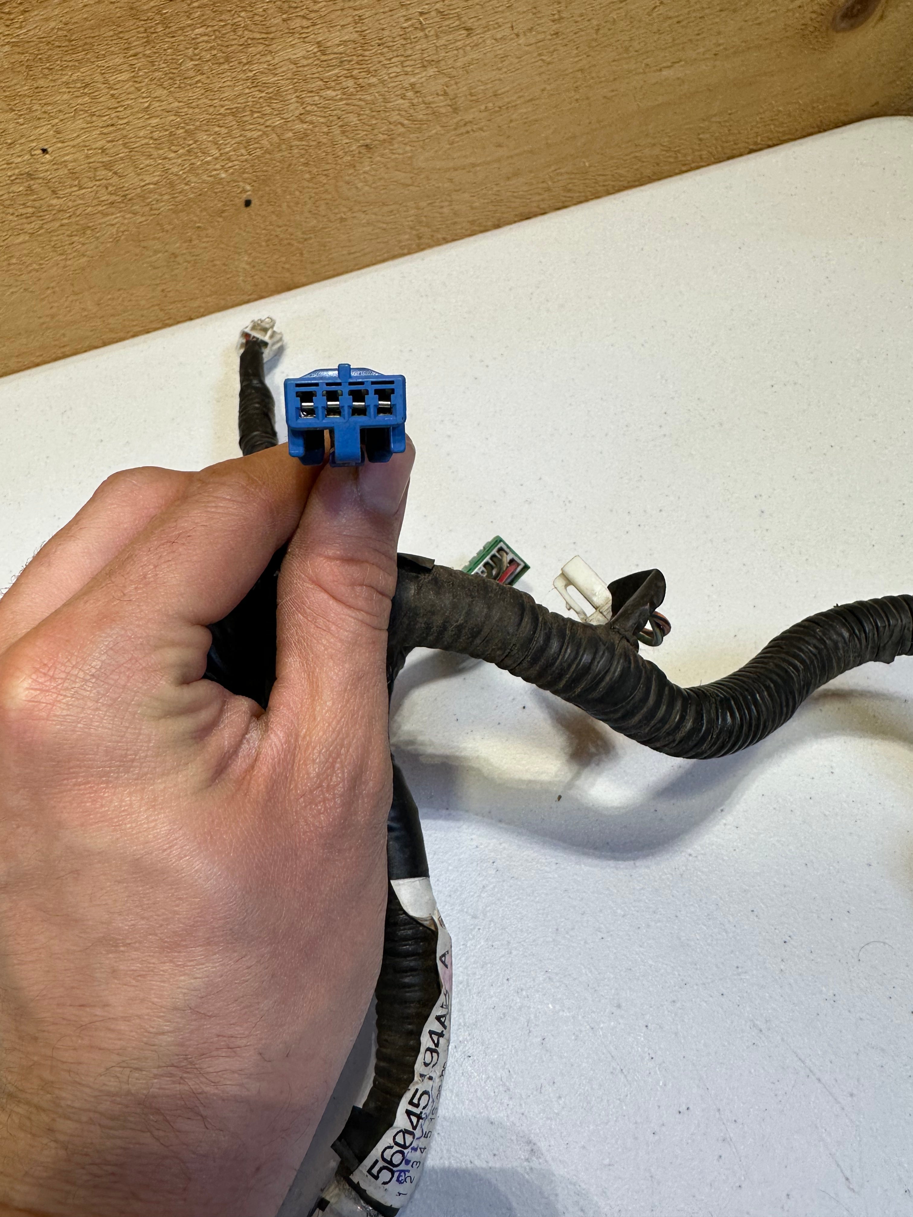 2000-2002 Dodge Ram Driver-Side w Power Heated Lumbar Seat Wiring Harness (OEM)