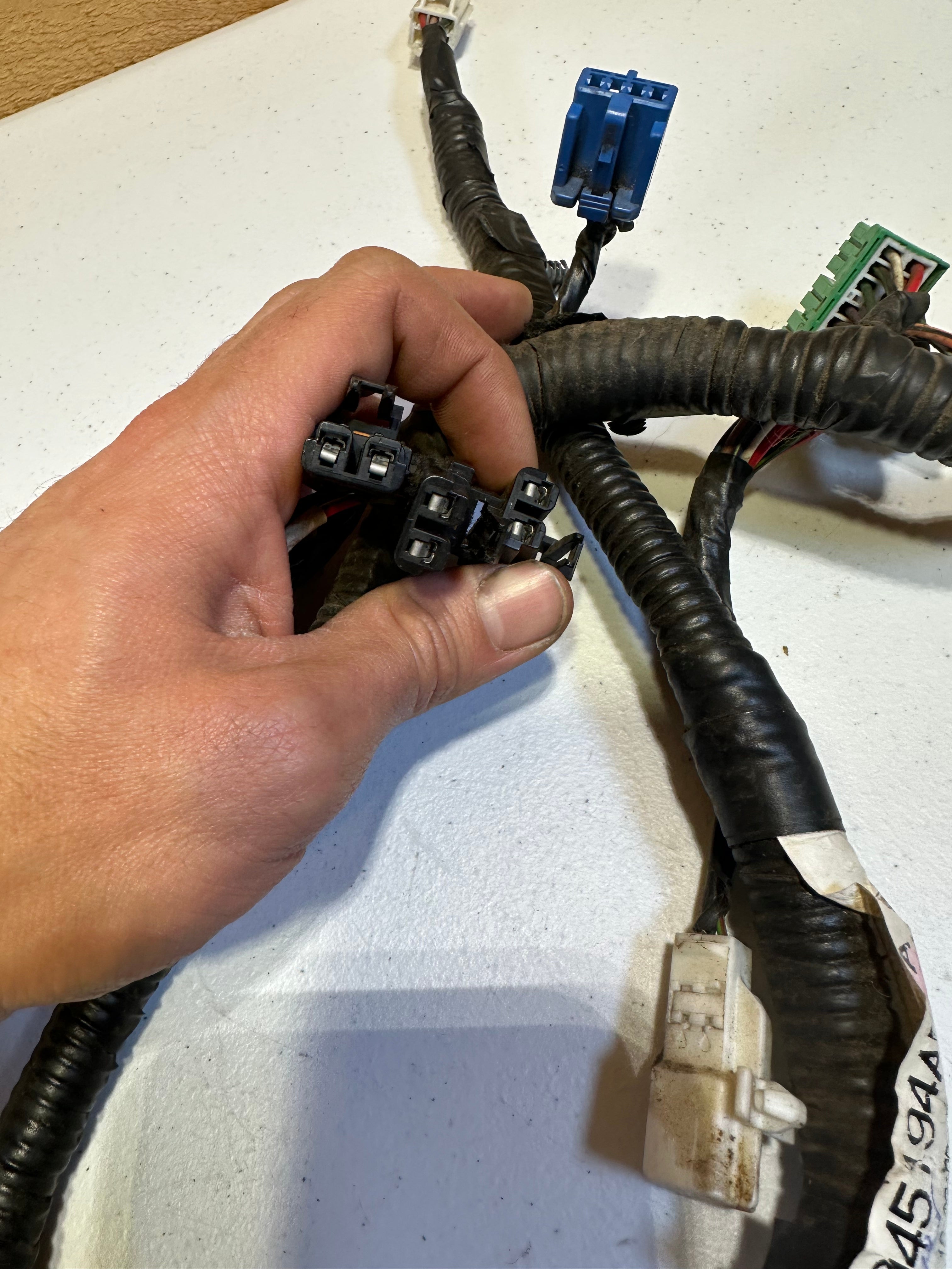 2000-2002 Dodge Ram Driver-Side w Power Heated Lumbar Seat Wiring Harness (OEM)