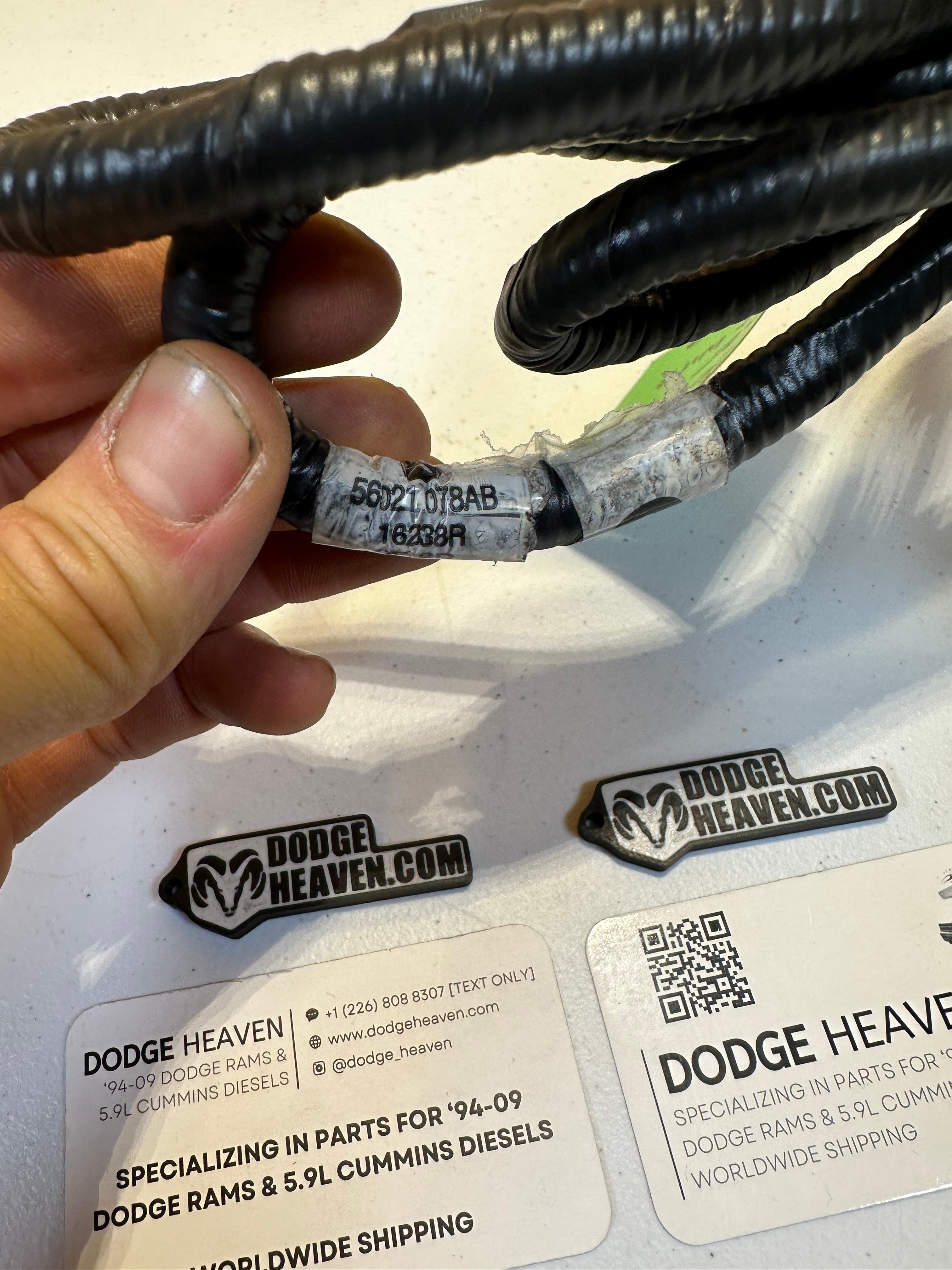 1998-2002 Dodge Ram Passenger-Side Seat Belt Wiring Harness (OEM)