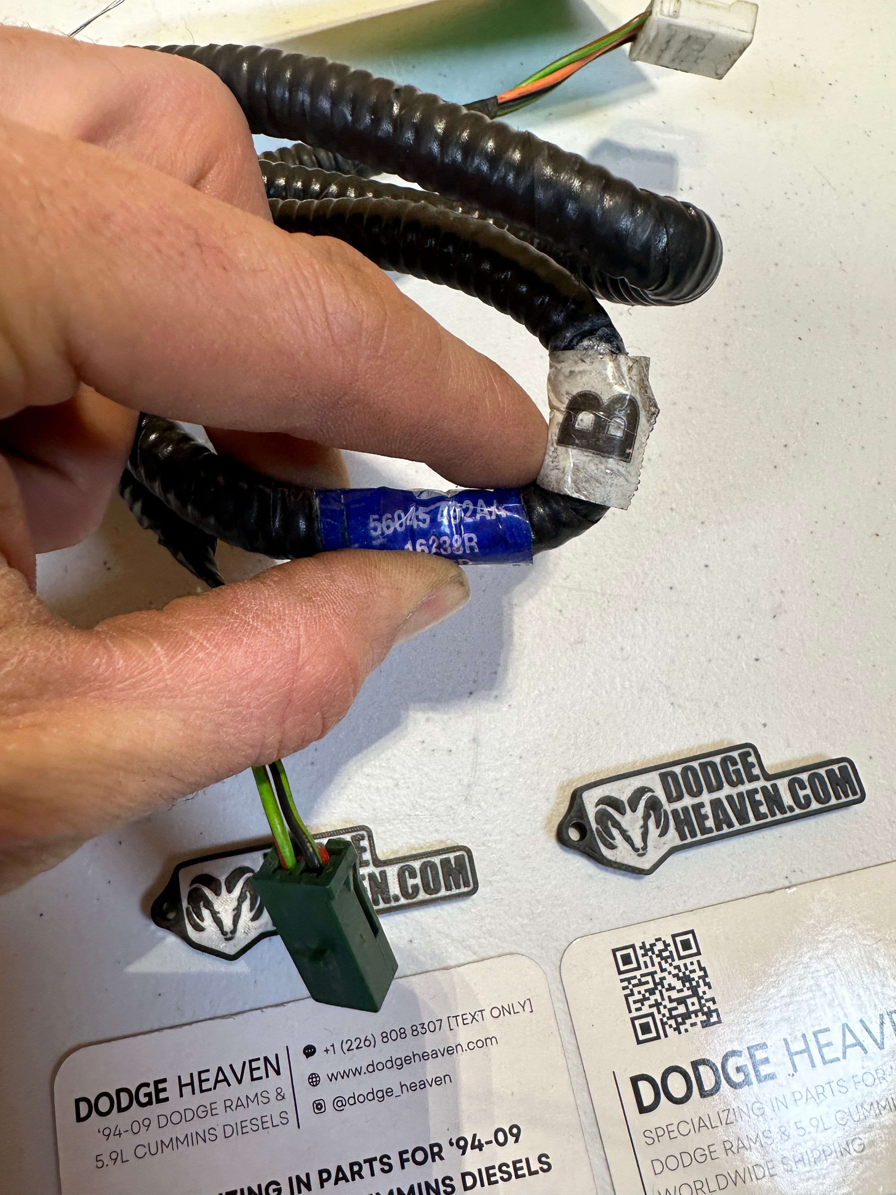 1998-2002 Dodge Ram Driver-Side Seat Belt Wiring Harness (OEM)