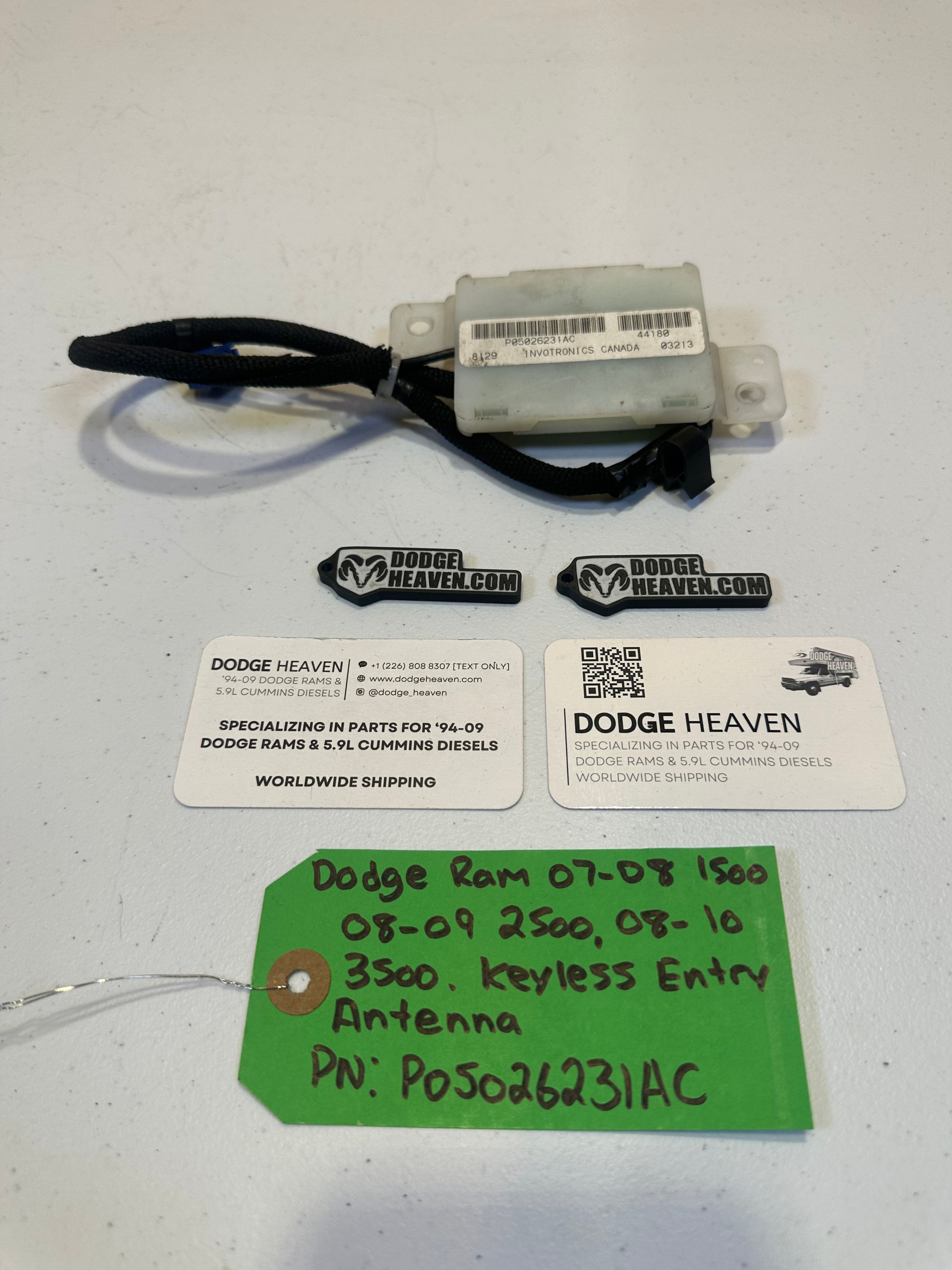 2007-2008 Dodge Ram 1500 2500 3500 Keyless Entry Antenna (OEM)