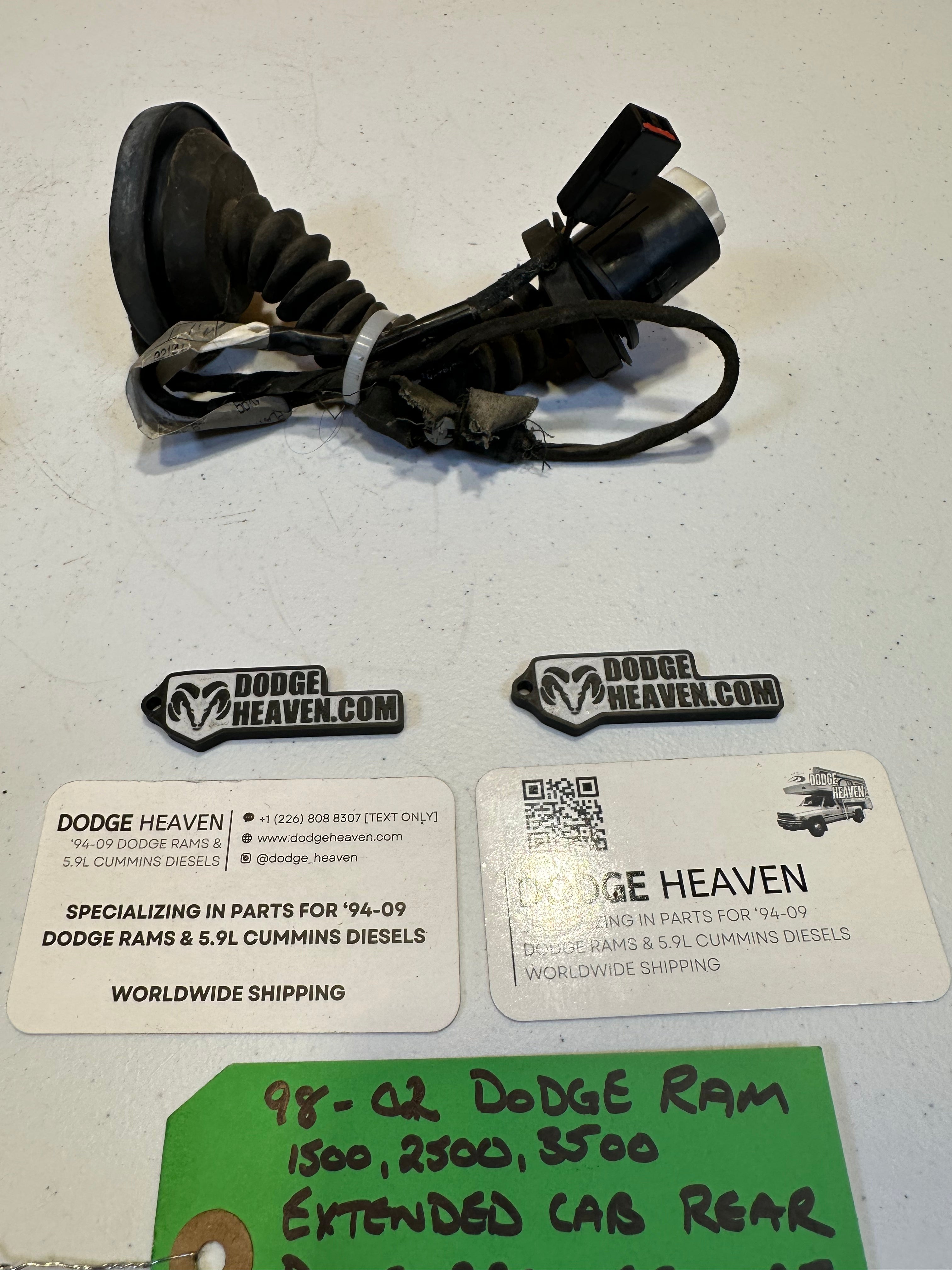 1998-2002 Dodge Ram 1500 2500 3500 Rear Door Speaker Wire Harness (OEM)