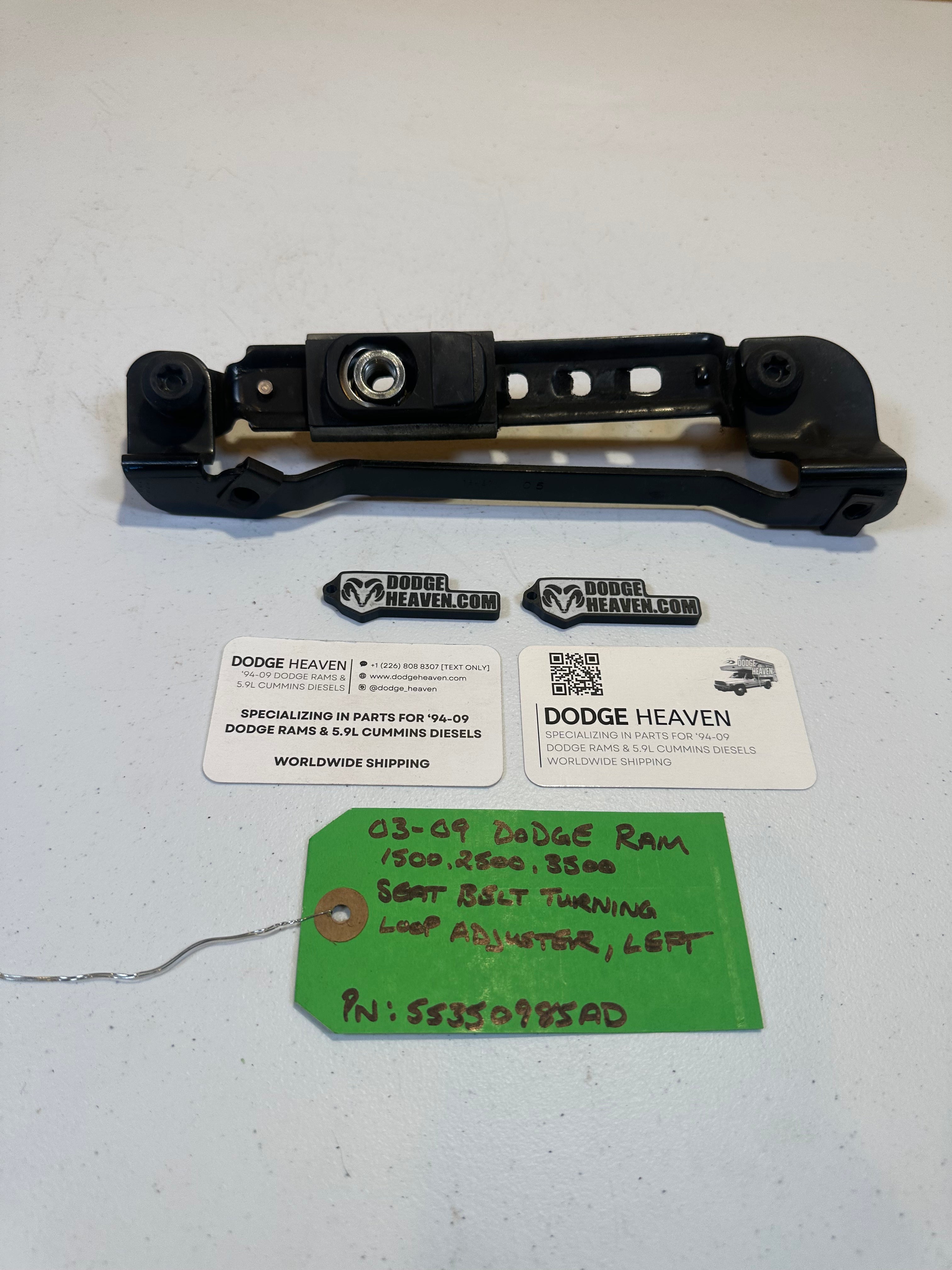 2003-2009 Dodge Ram 1500 2500 3500 Driver-Side Seat Belt Turning loop Adjuster (OEM)