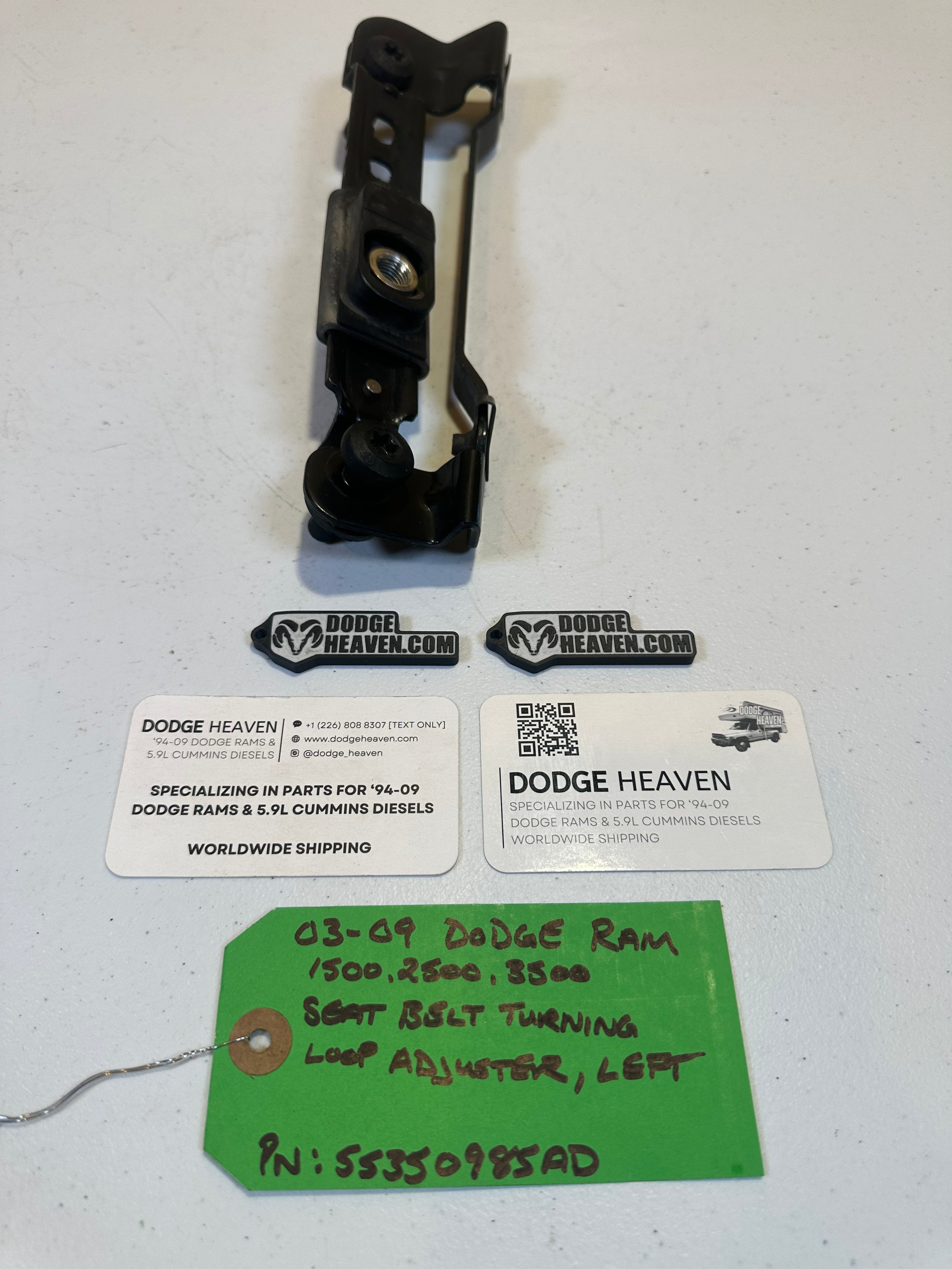 2003-2009 Dodge Ram 1500 2500 3500 Driver-Side Seat Belt Turning loop Adjuster (OEM)