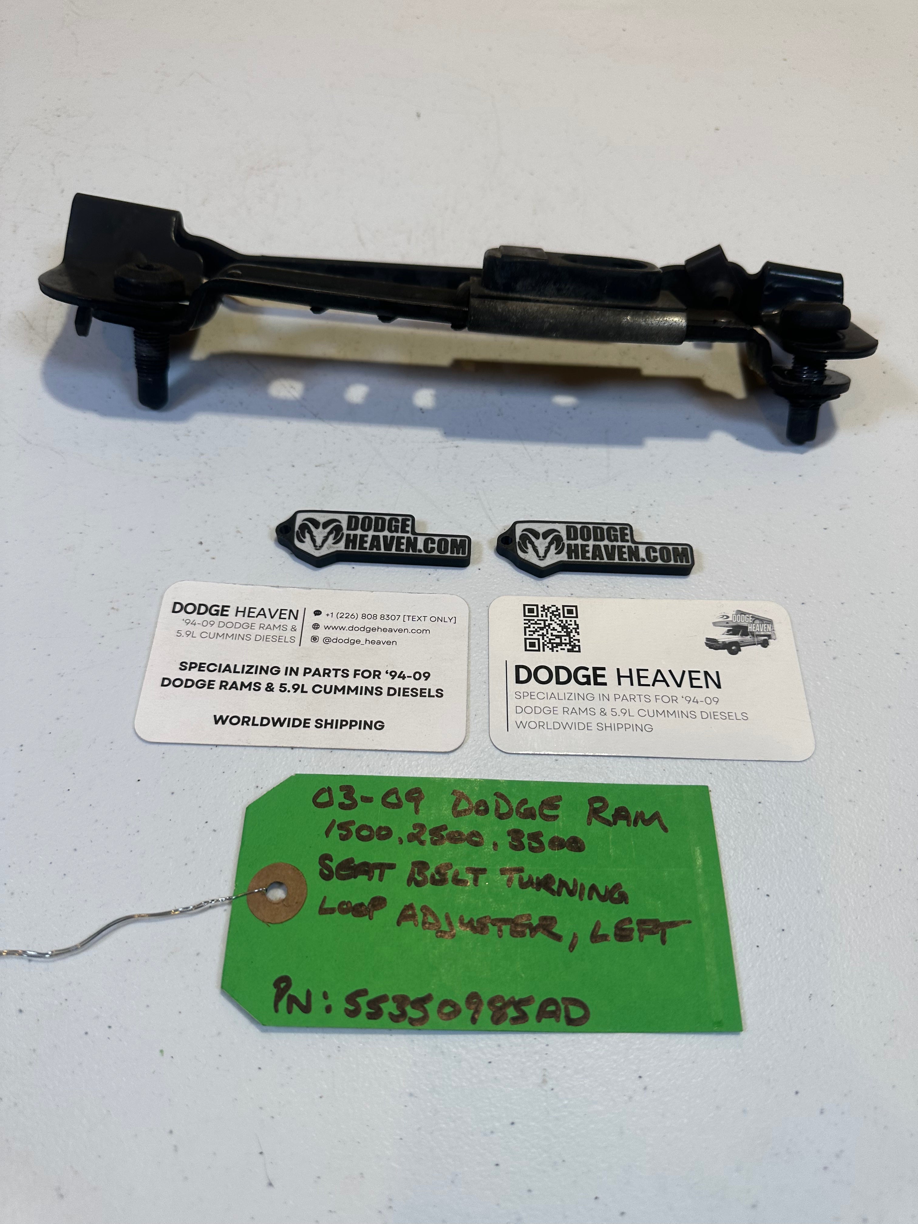 2003-2009 Dodge Ram 1500 2500 3500 Driver-Side Seat Belt Turning loop Adjuster (OEM)