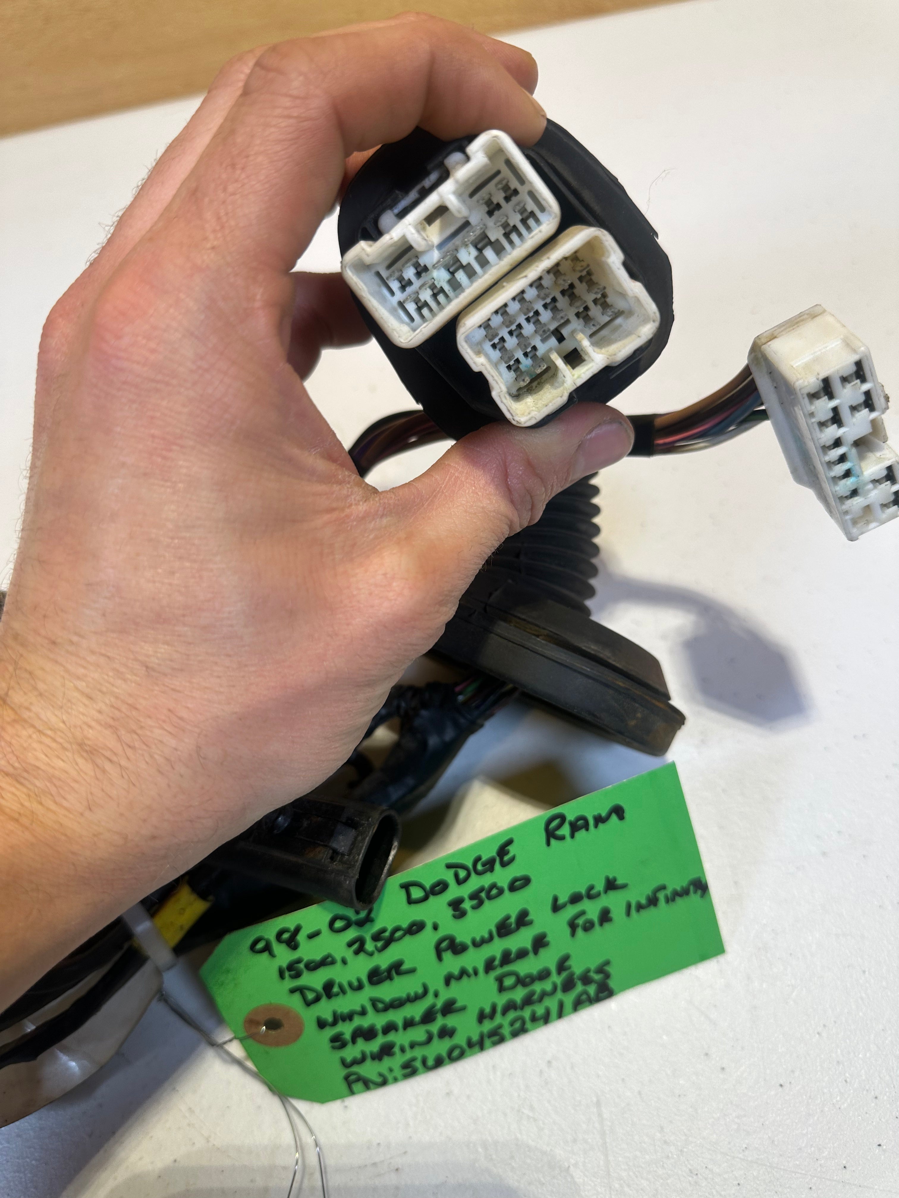 1998-2002 Ram 1500 2500 3500 Driver-Side Door Harness w/ Infinity (OEM)