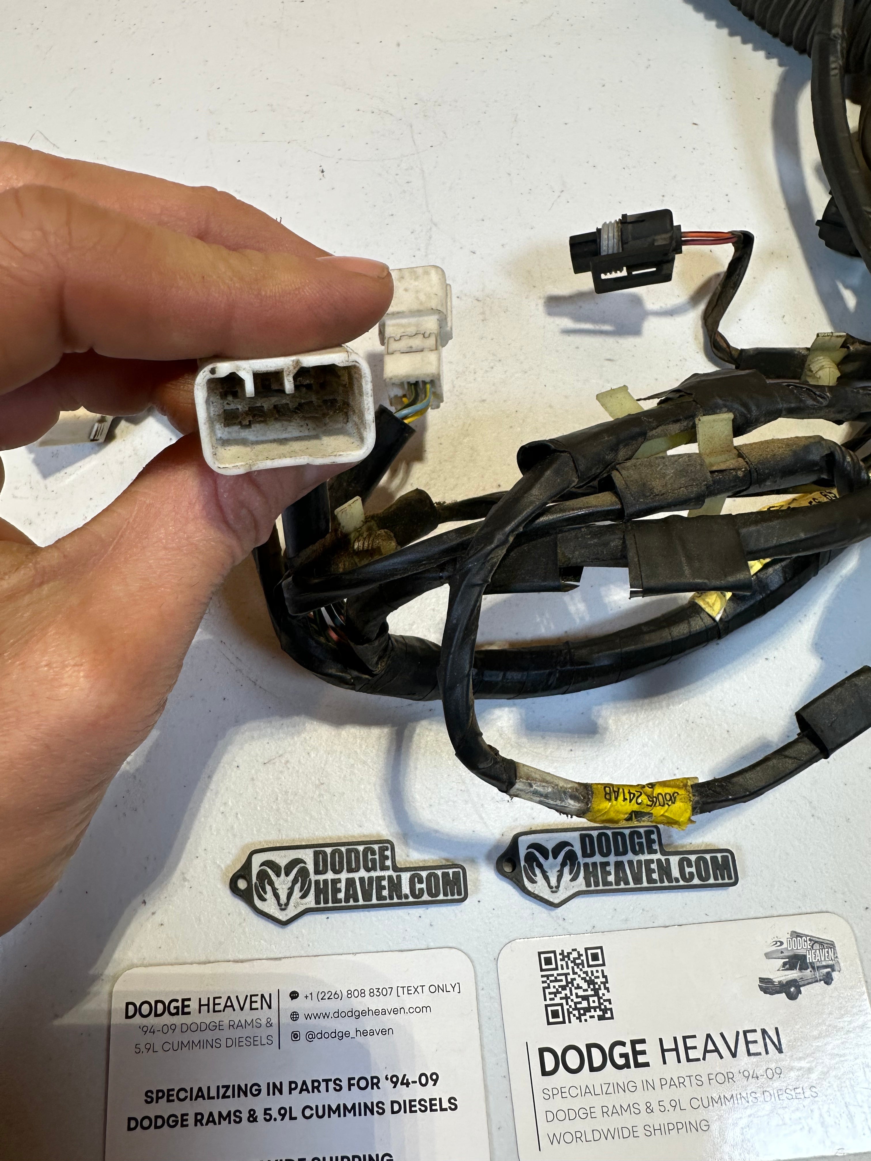 1998-2002 Ram 1500 2500 3500 Driver-Side Door Harness w/ Infinity (OEM)