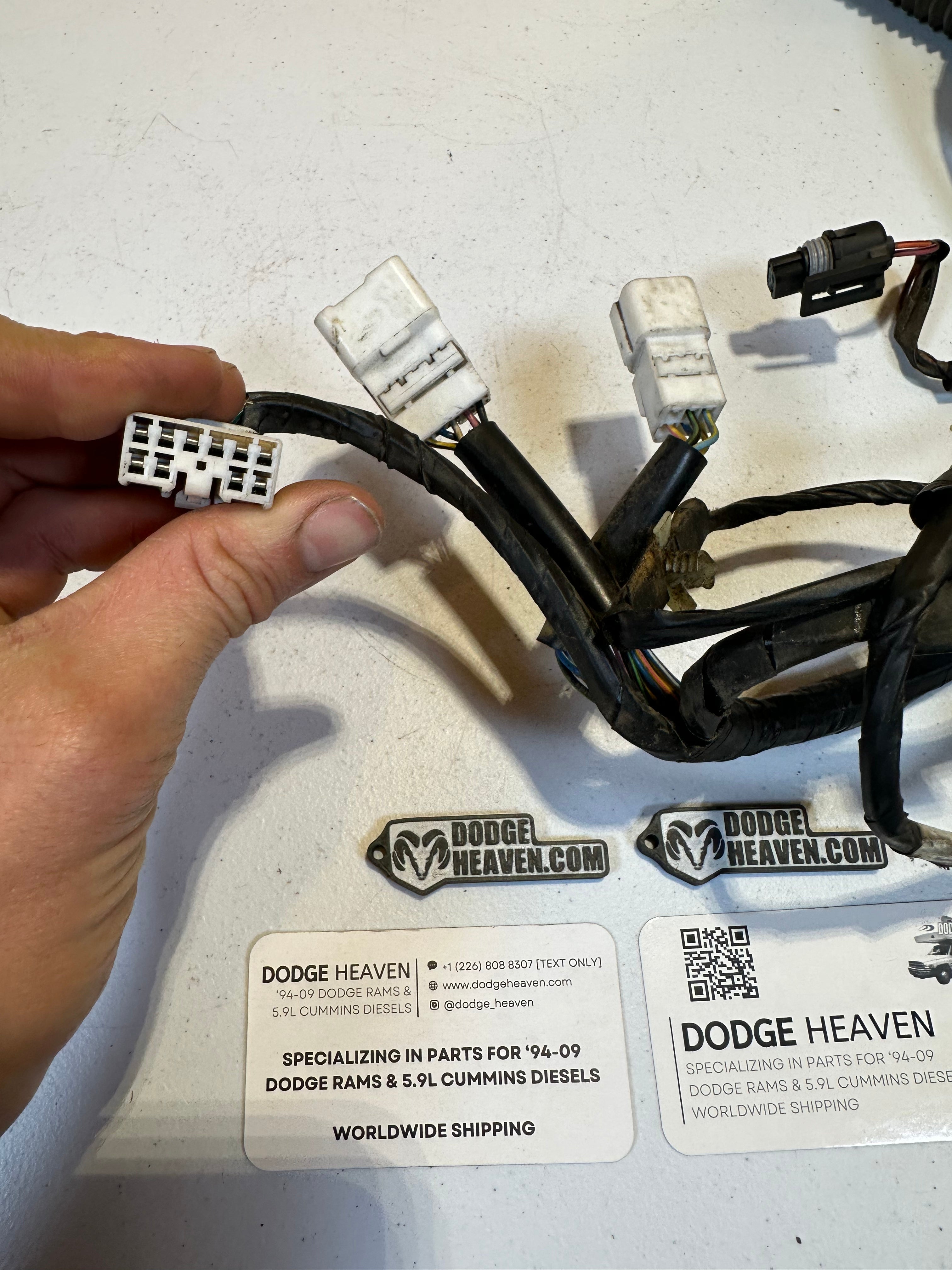 1998-2002 Ram 1500 2500 3500 Driver-Side Door Harness w/ Infinity (OEM)