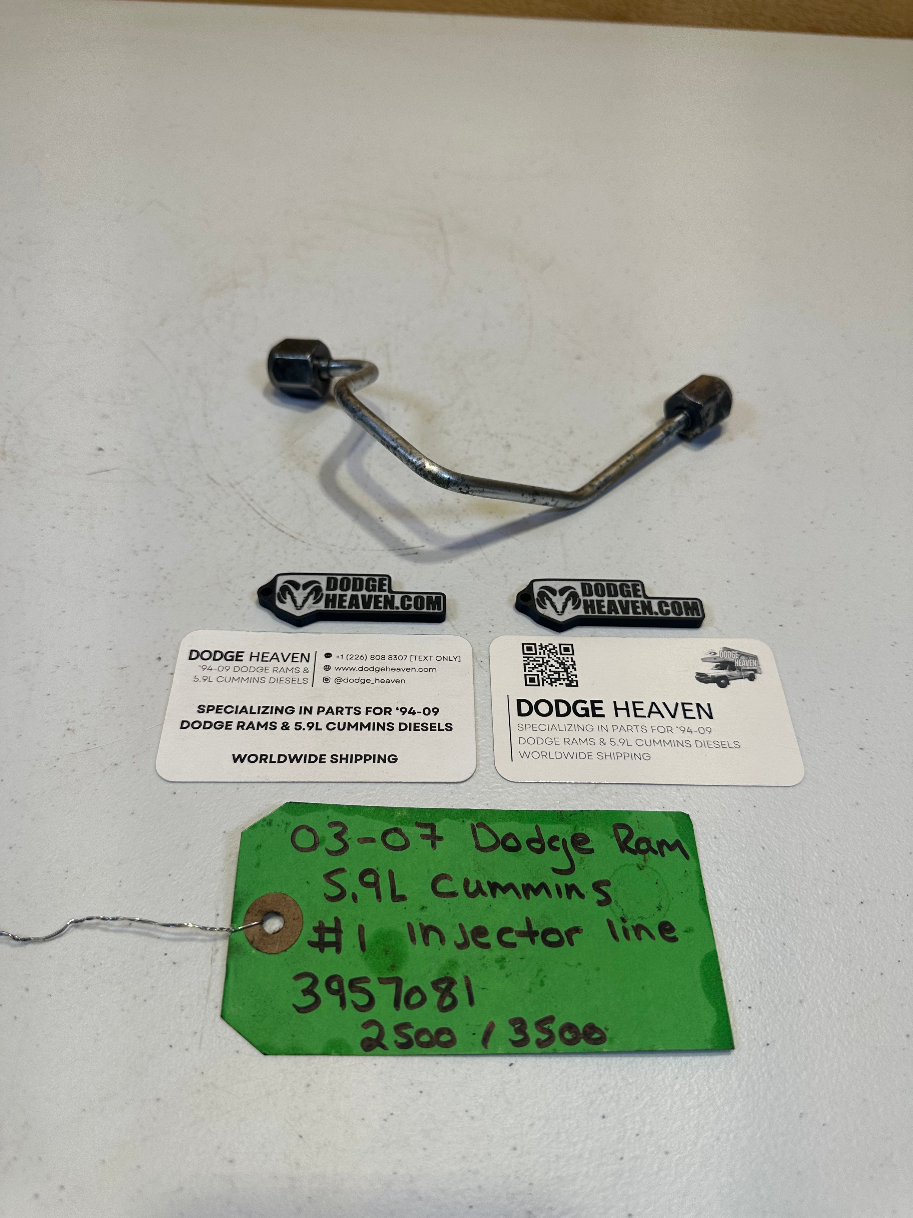 2003-2007 Dodge Ram 2500 3500 5.9L Cummins CR Injector Line #1 (OEM)