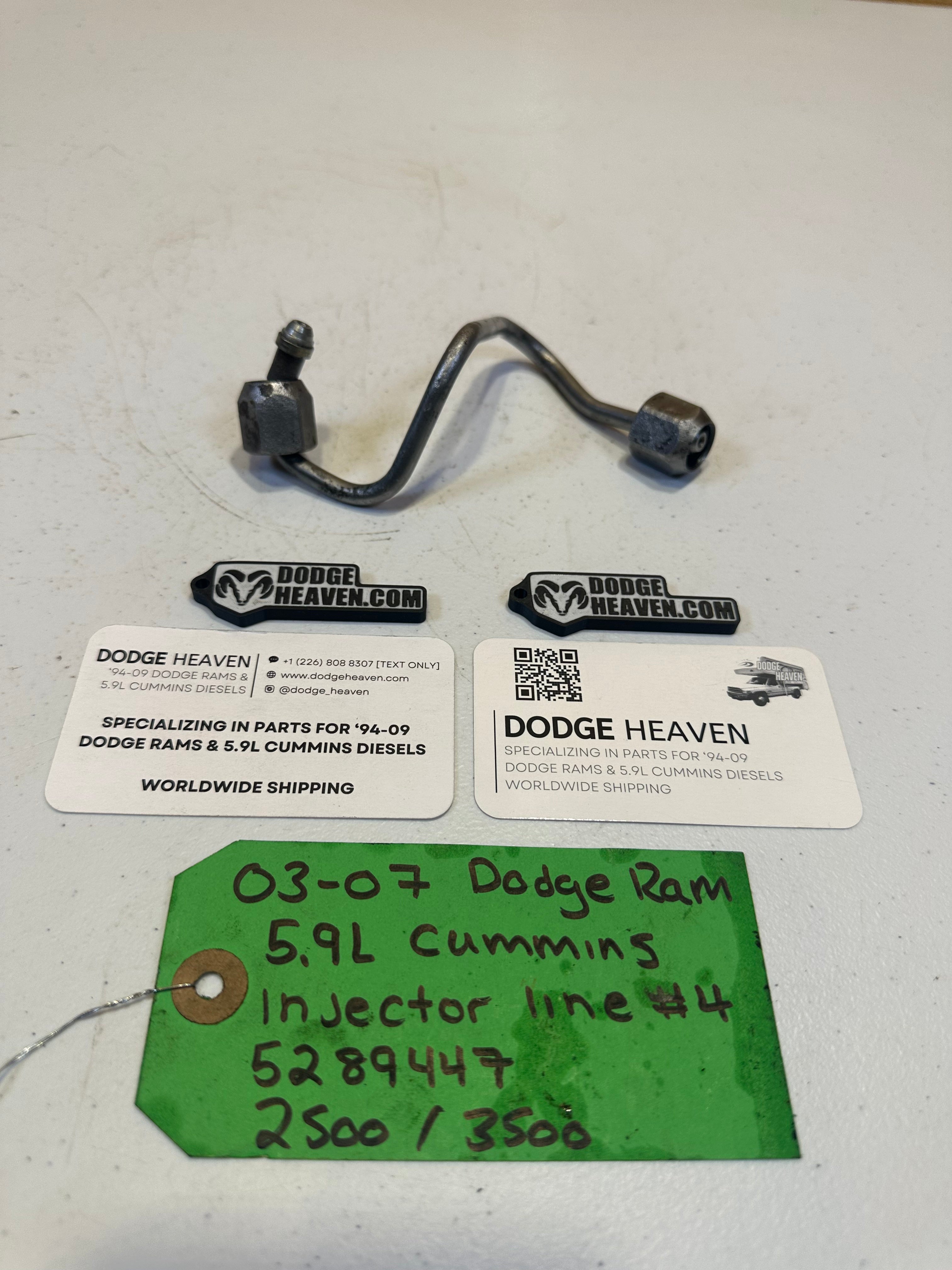2003-2007 Dodge Ram 2500 3500 5.9L Cummins CR Injector Line #4 (OEM)