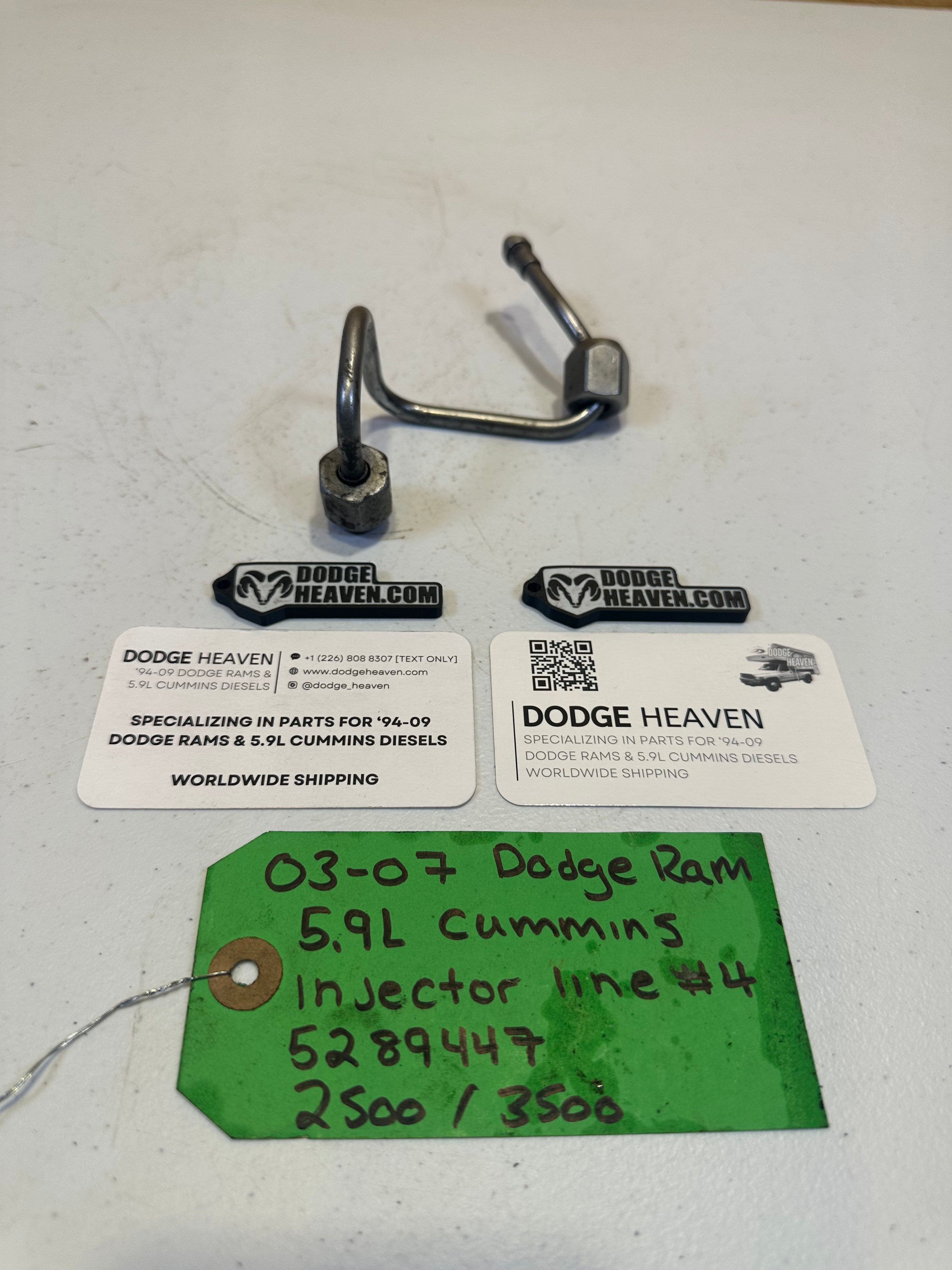 2003-2007 Dodge Ram 2500 3500 5.9L Cummins CR Injector Line #4 (OEM)