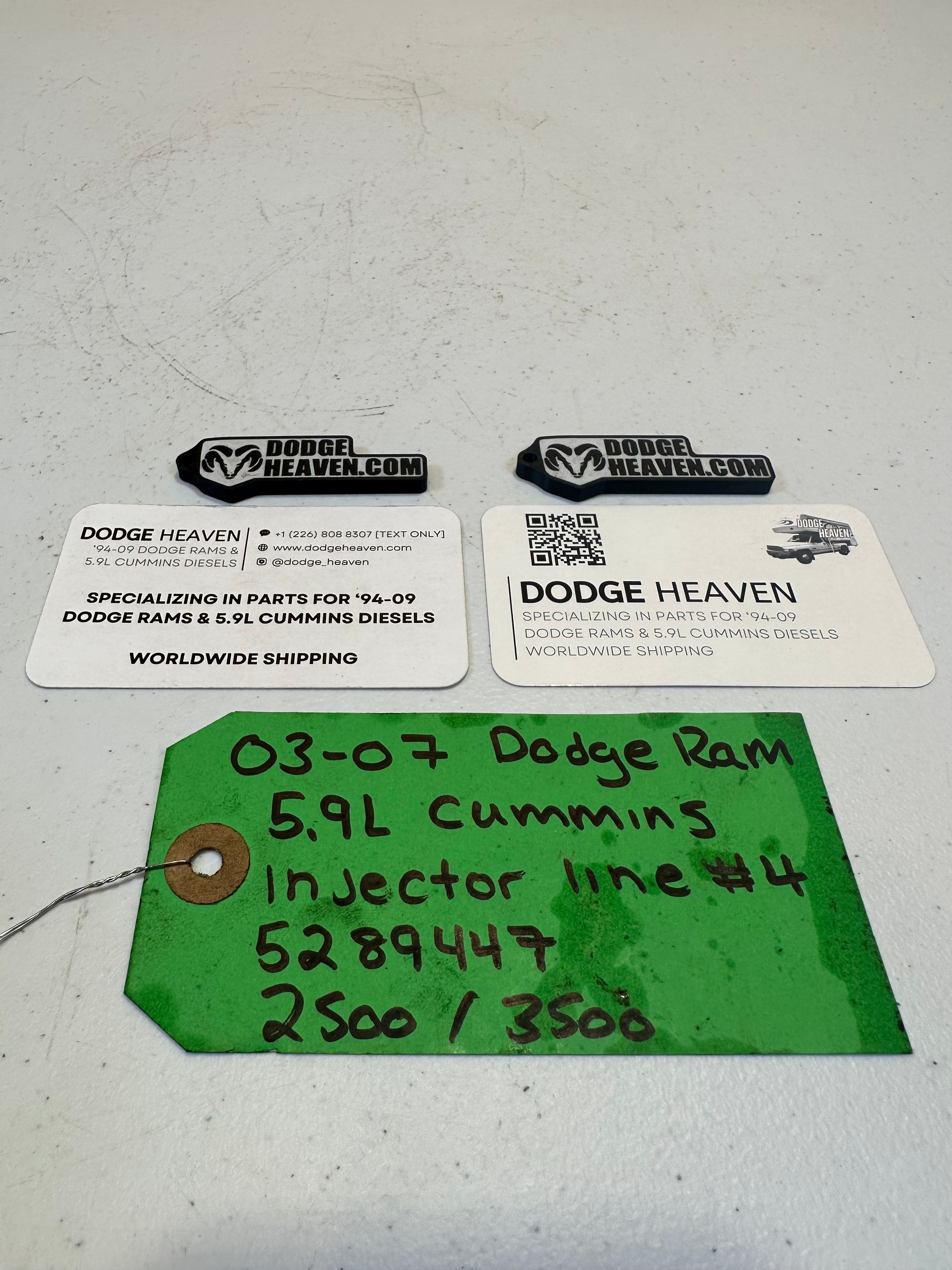 2003-2007 Dodge Ram 2500 3500 5.9L Cummins CR Injector Line #4 (OEM)