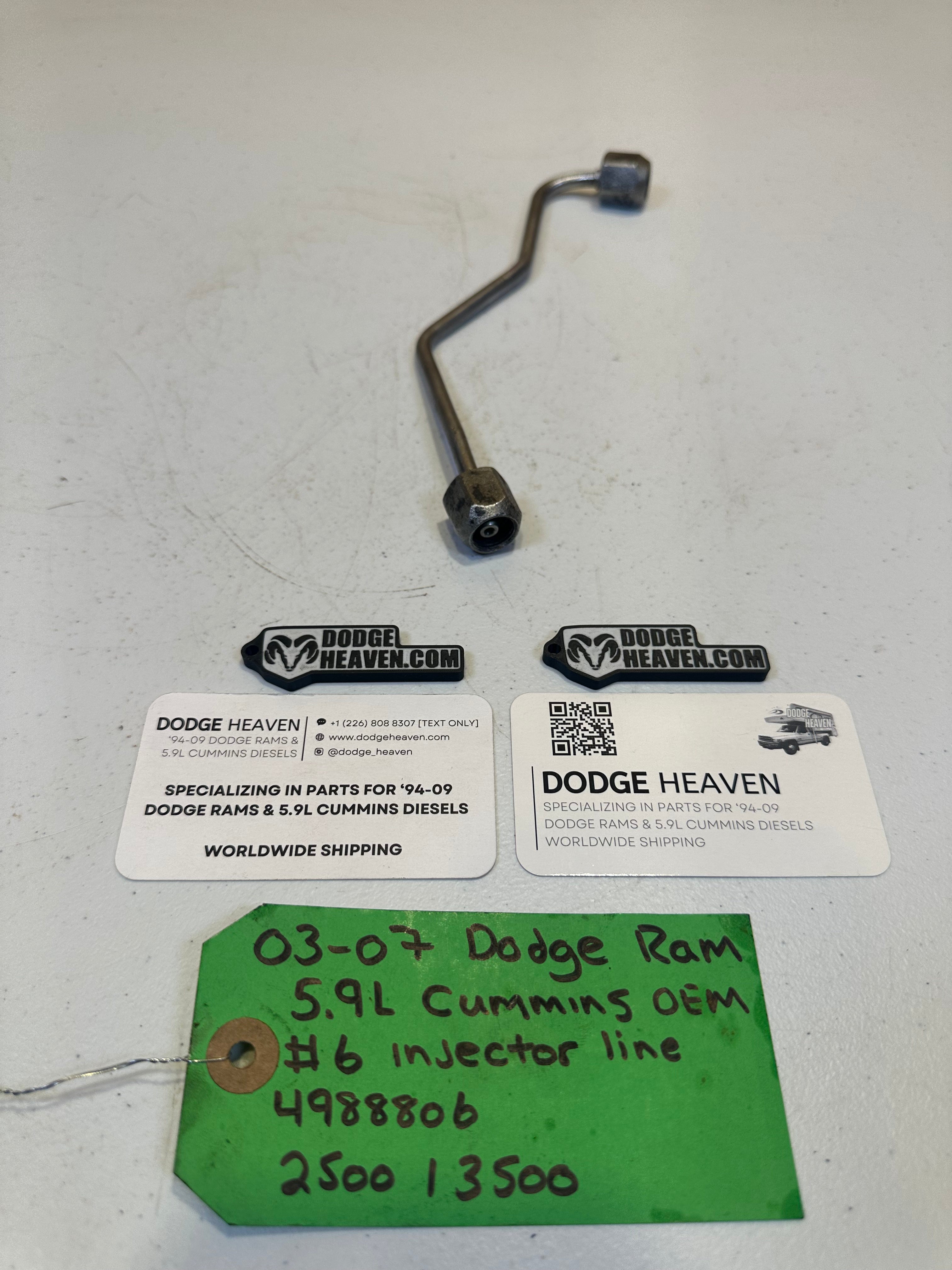 2003-2007 Dodge Ram 2500 3500 5.9L Cummins CR Injector Line #6 (OEM)