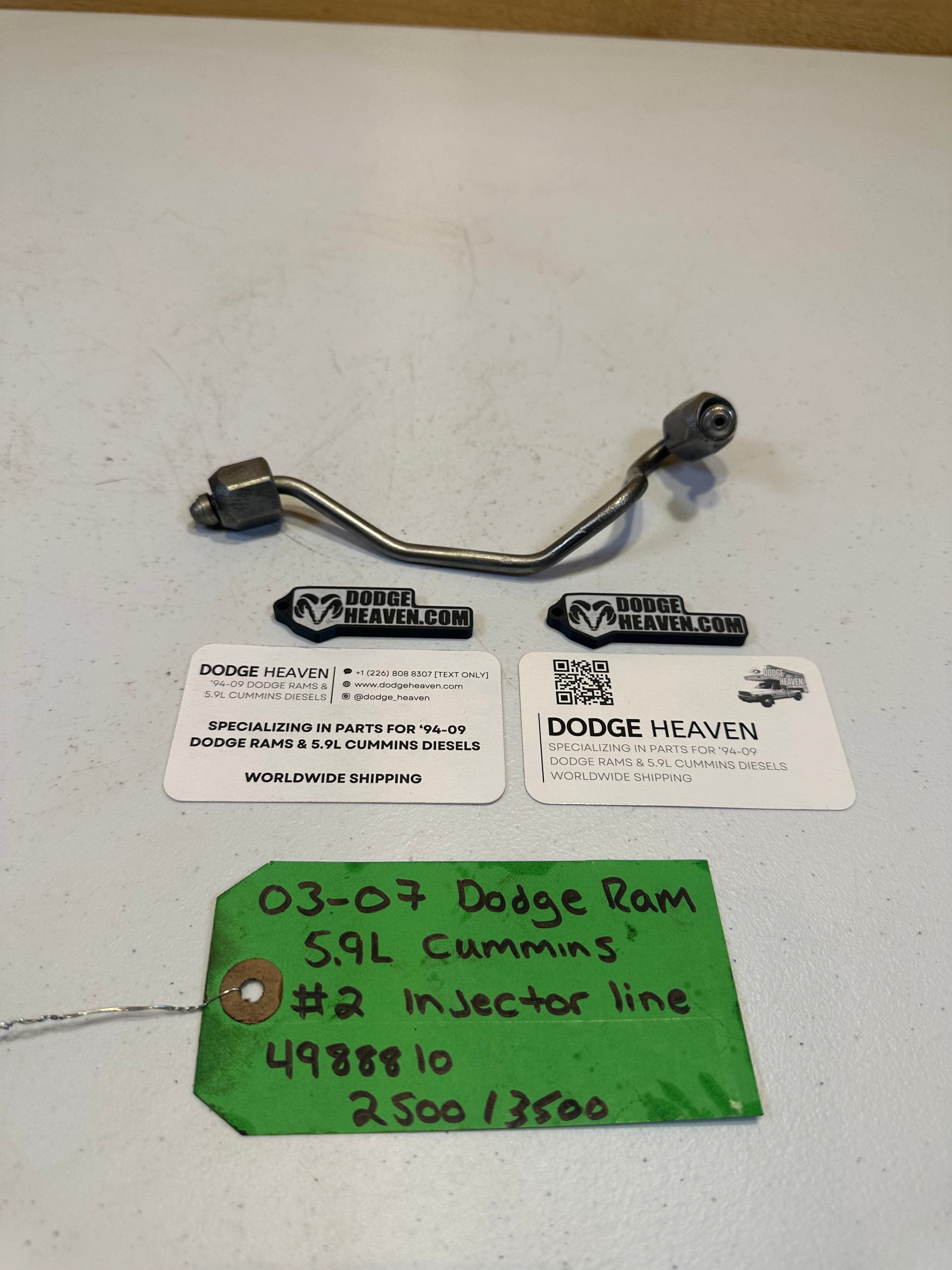 2003-2007 Dodge Ram 2500 3500 5.9L Cummins CR Injector Line  #2 (OEM)